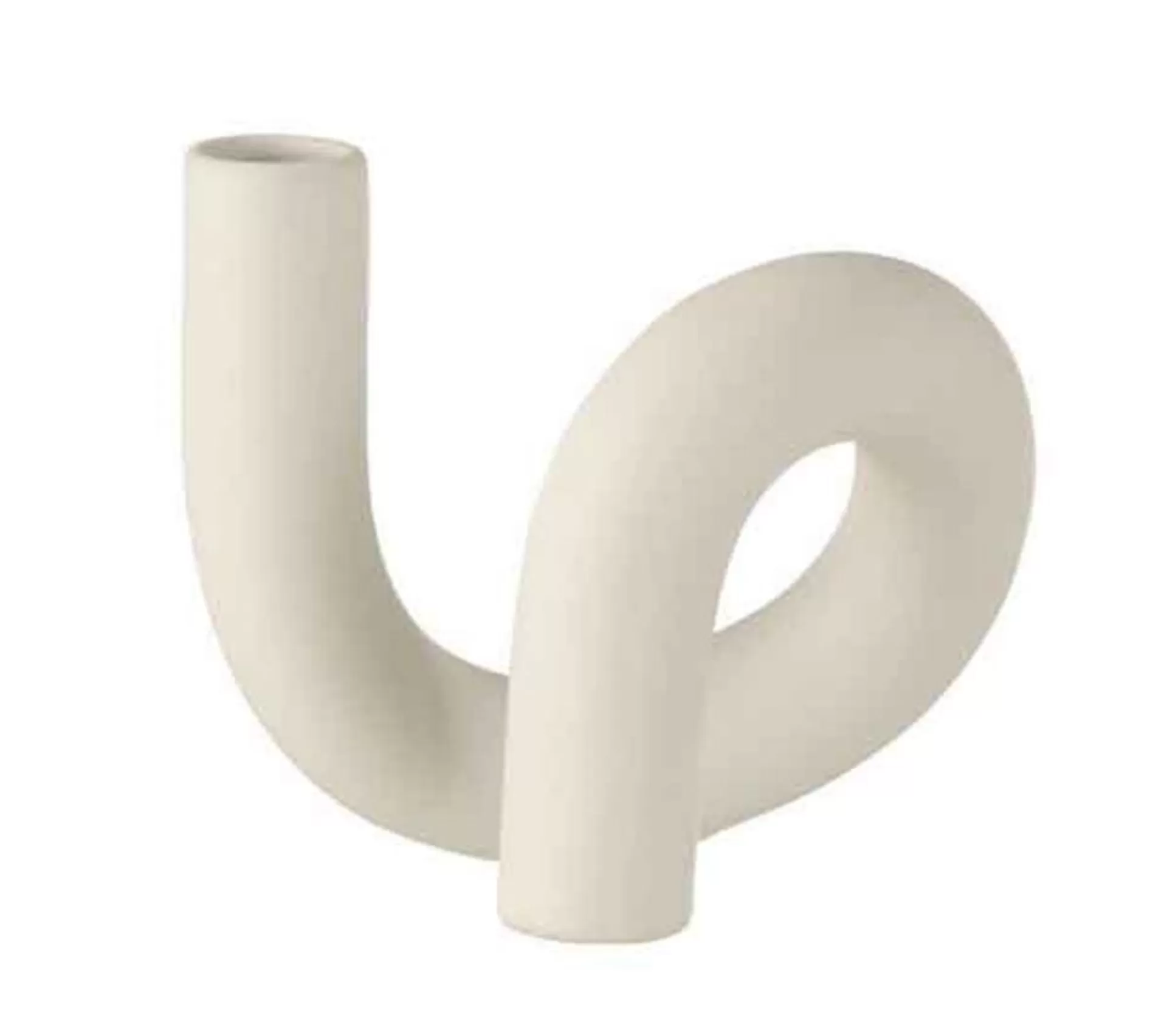 Online * Bougeoir 1 Bougie Déco "Torsion" 17Cm Blanc