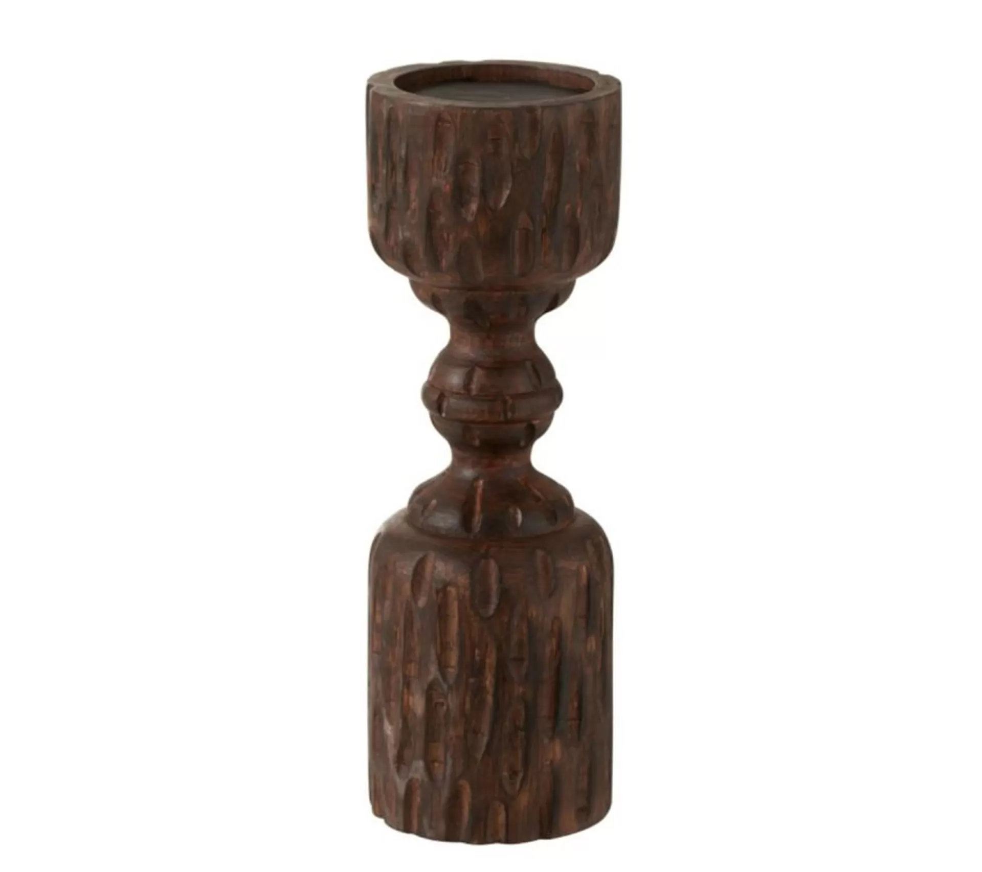 Hot * Bougeoir Déco En Bois "Pilier" 30Cm Marron