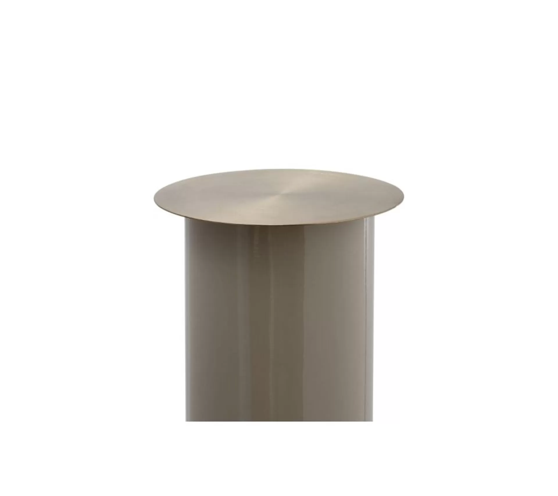 Clearance * Bougeoir De Sol "Colby" 70Cm Taupe Et Or