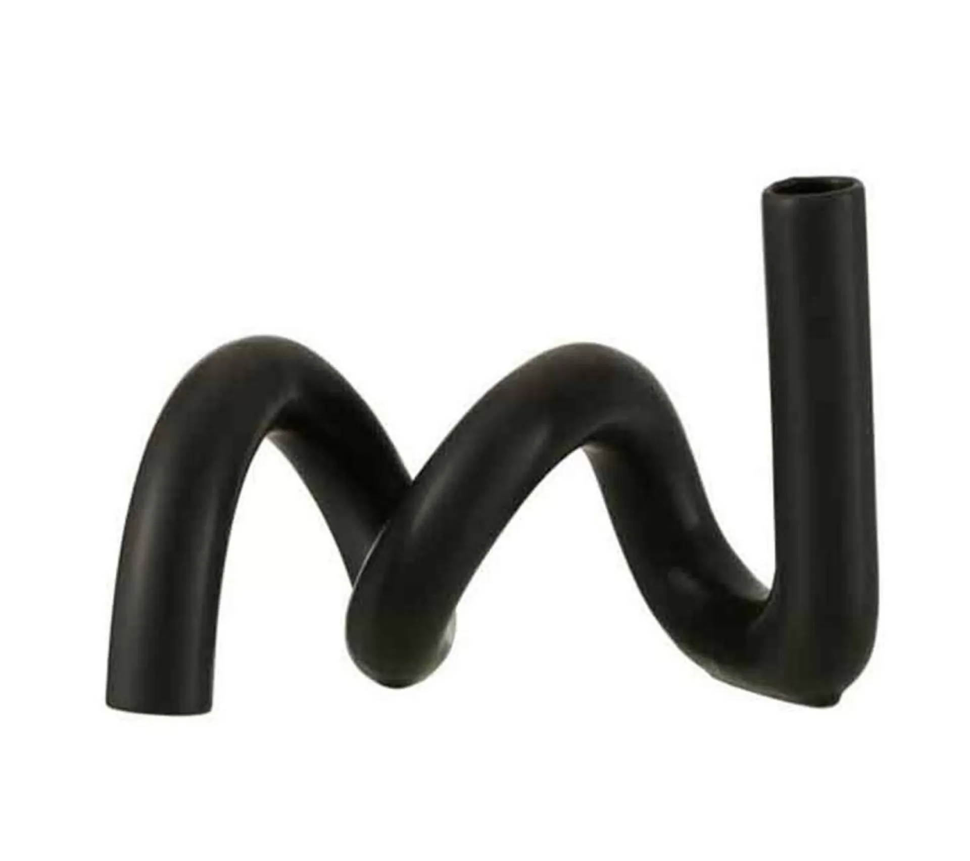 Flash Sale * Bougeoir Design Ceramique "Torsia" 25Cm Noir