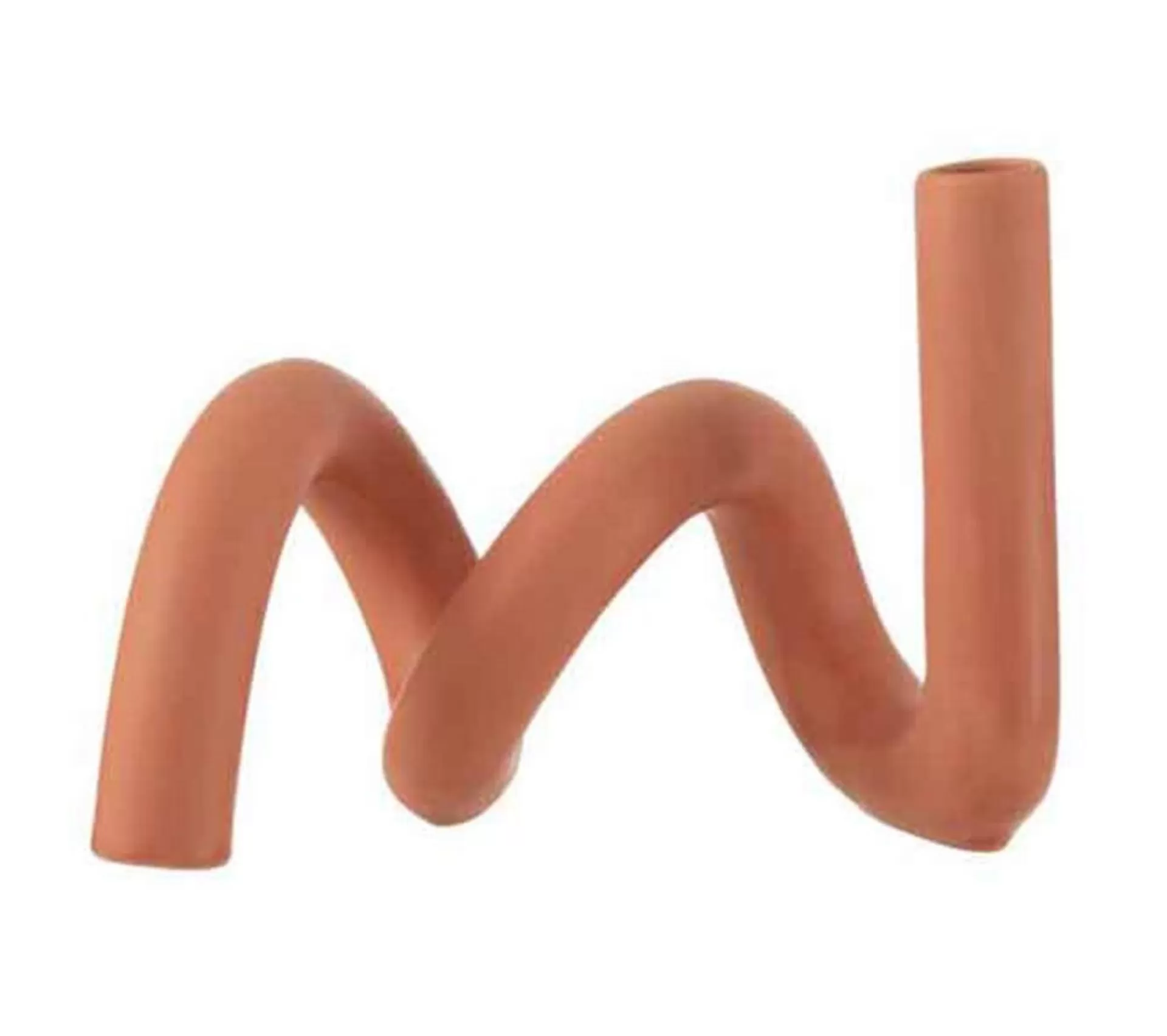 Hot * Bougeoir Design Ceramique "Torsia" 25Cm Orange