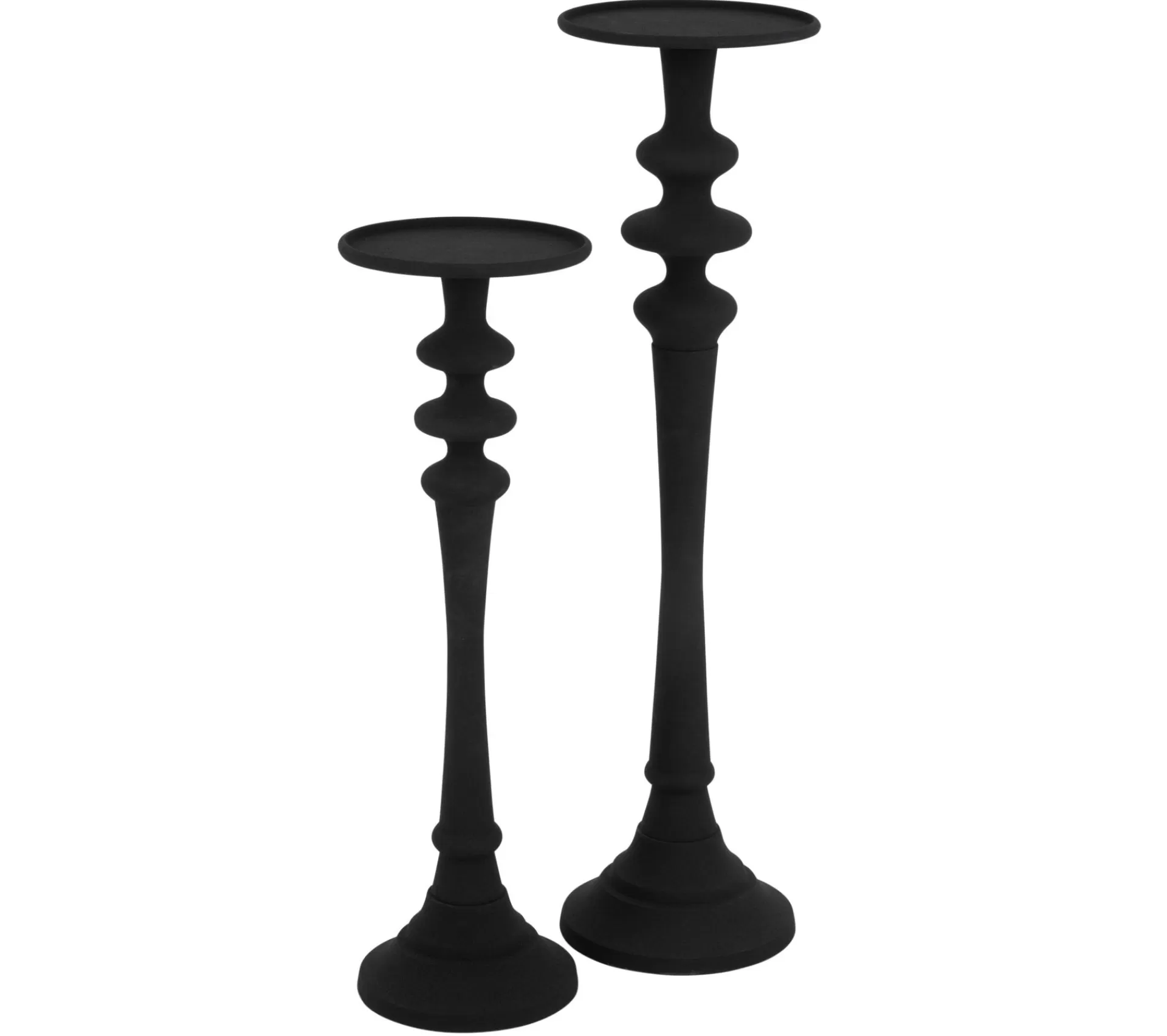 Flash Sale * Bougeoir Design En Aluminium "Croka" 99Cm Noir