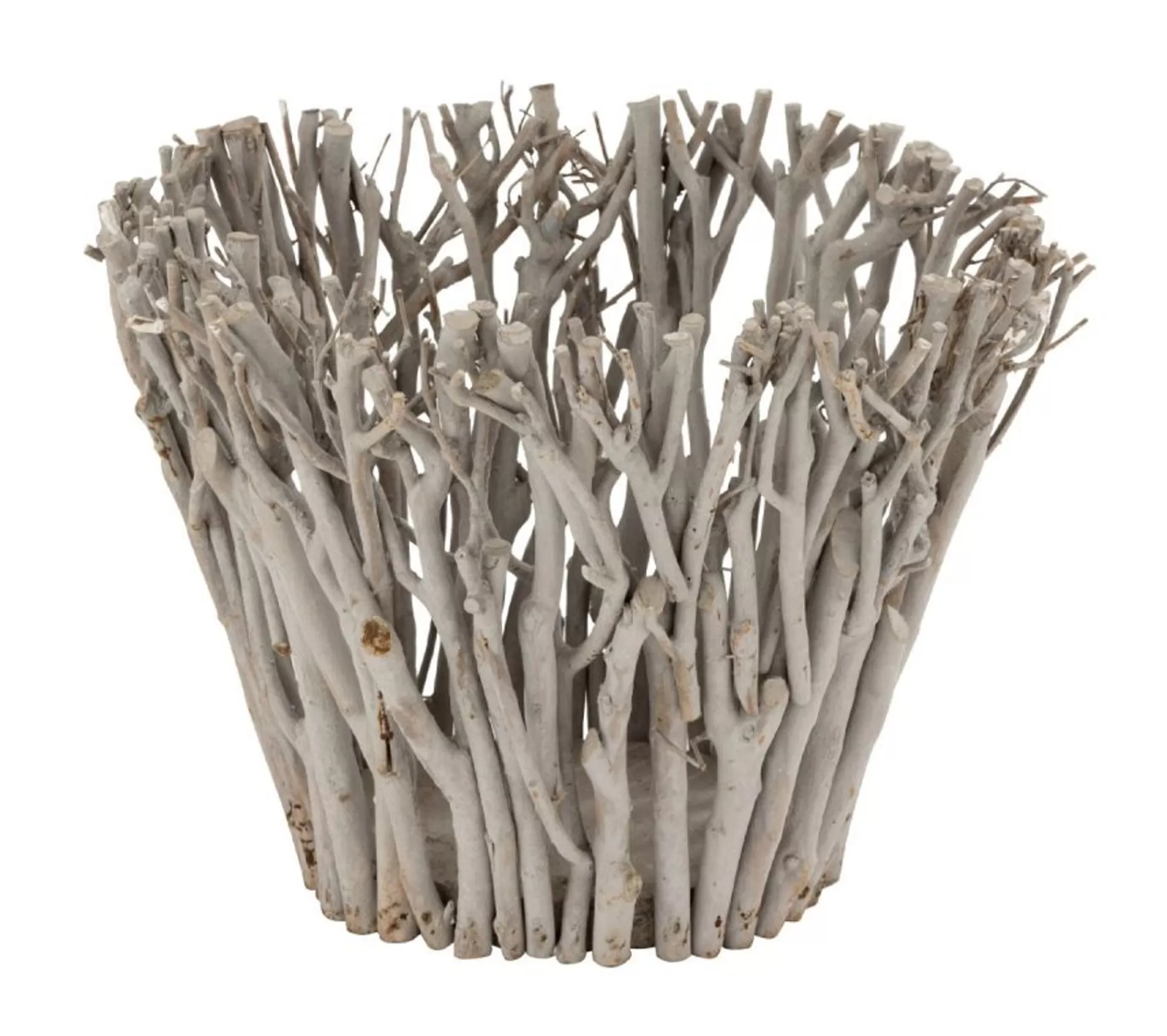 Fashion * Bougeoir Design En Bois "Branches" 38Cm Gris