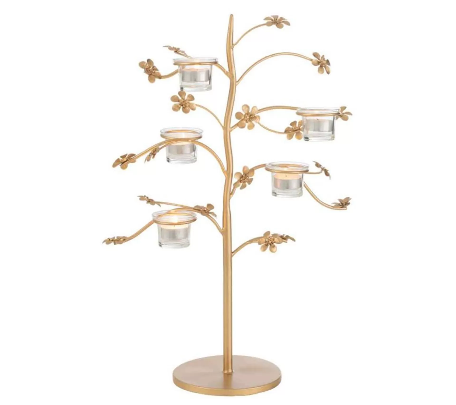 Online * Bougeoir Design En Metal "Curama" 54Cm Or