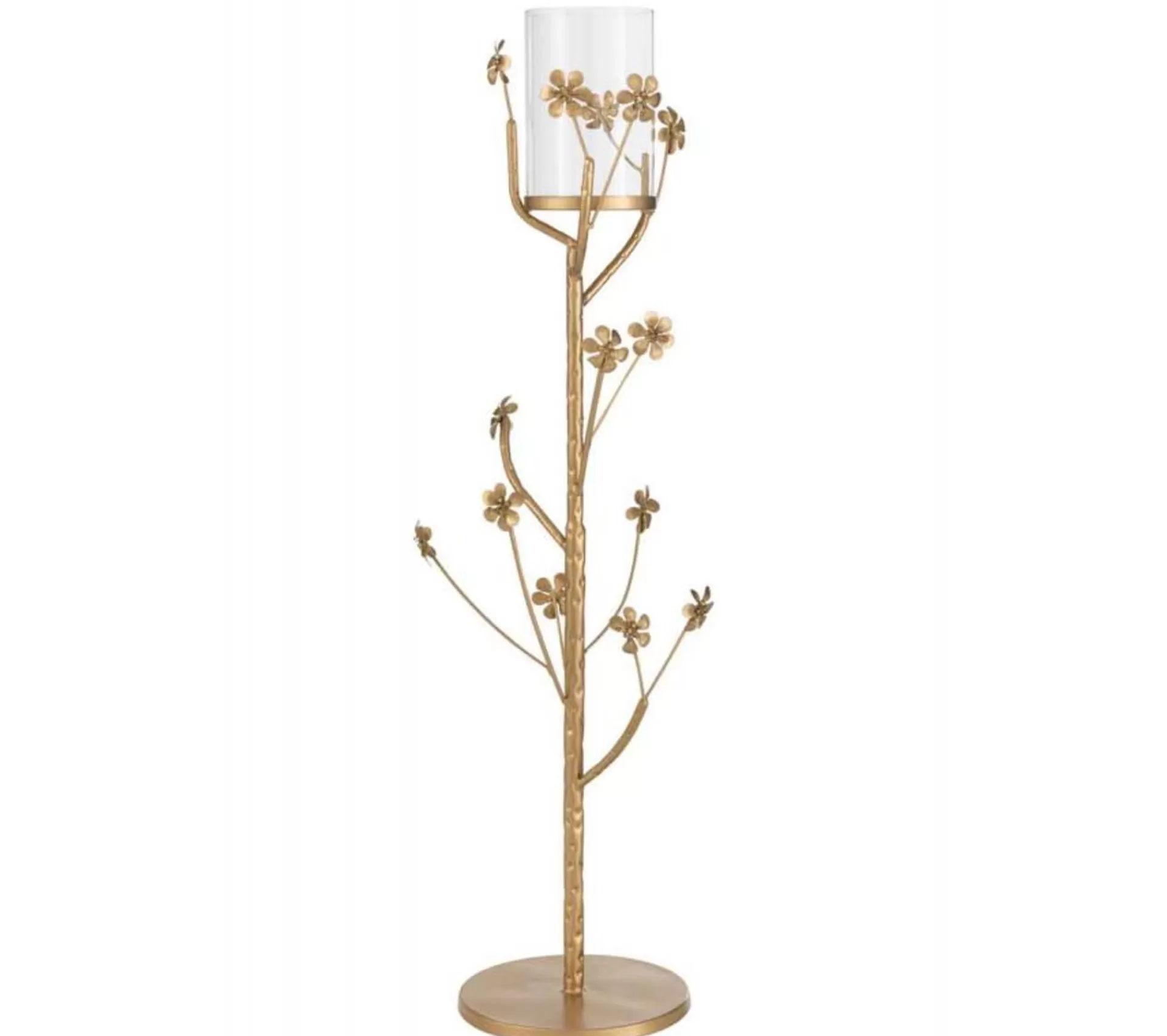 Discount * Bougeoir Design En Metal "Curama" 79Cm Or