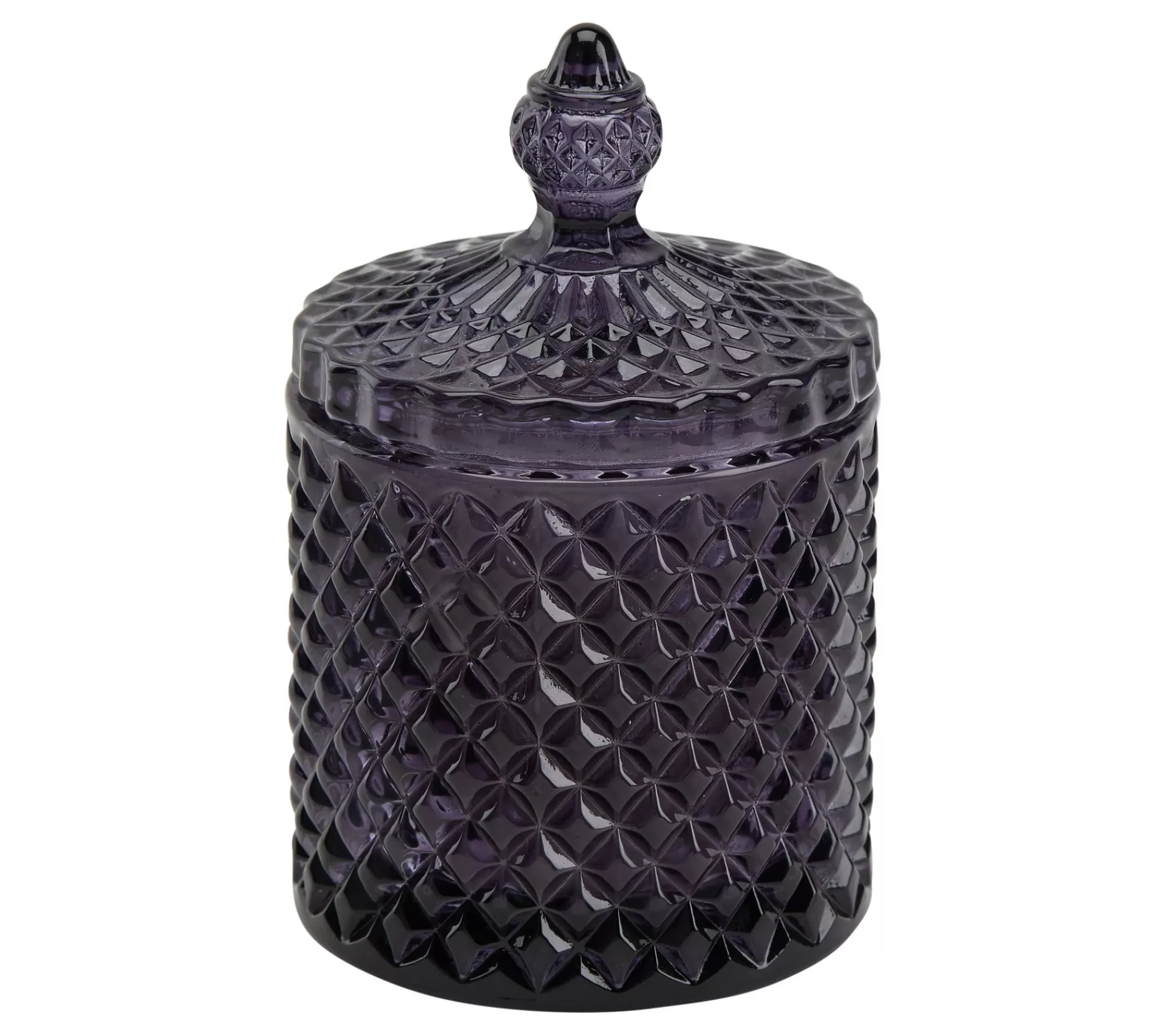 Clearance * Bougie Ambre H. 14 Cm Uda Violet