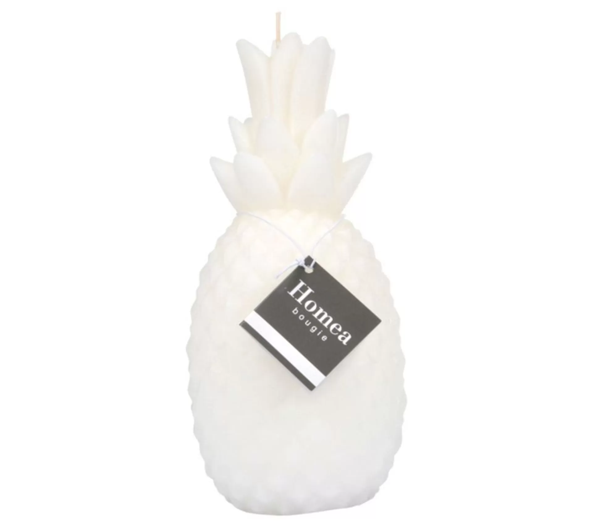 Flash Sale * Bougie Déco "Ananas Tropical" 12Cm Blanc