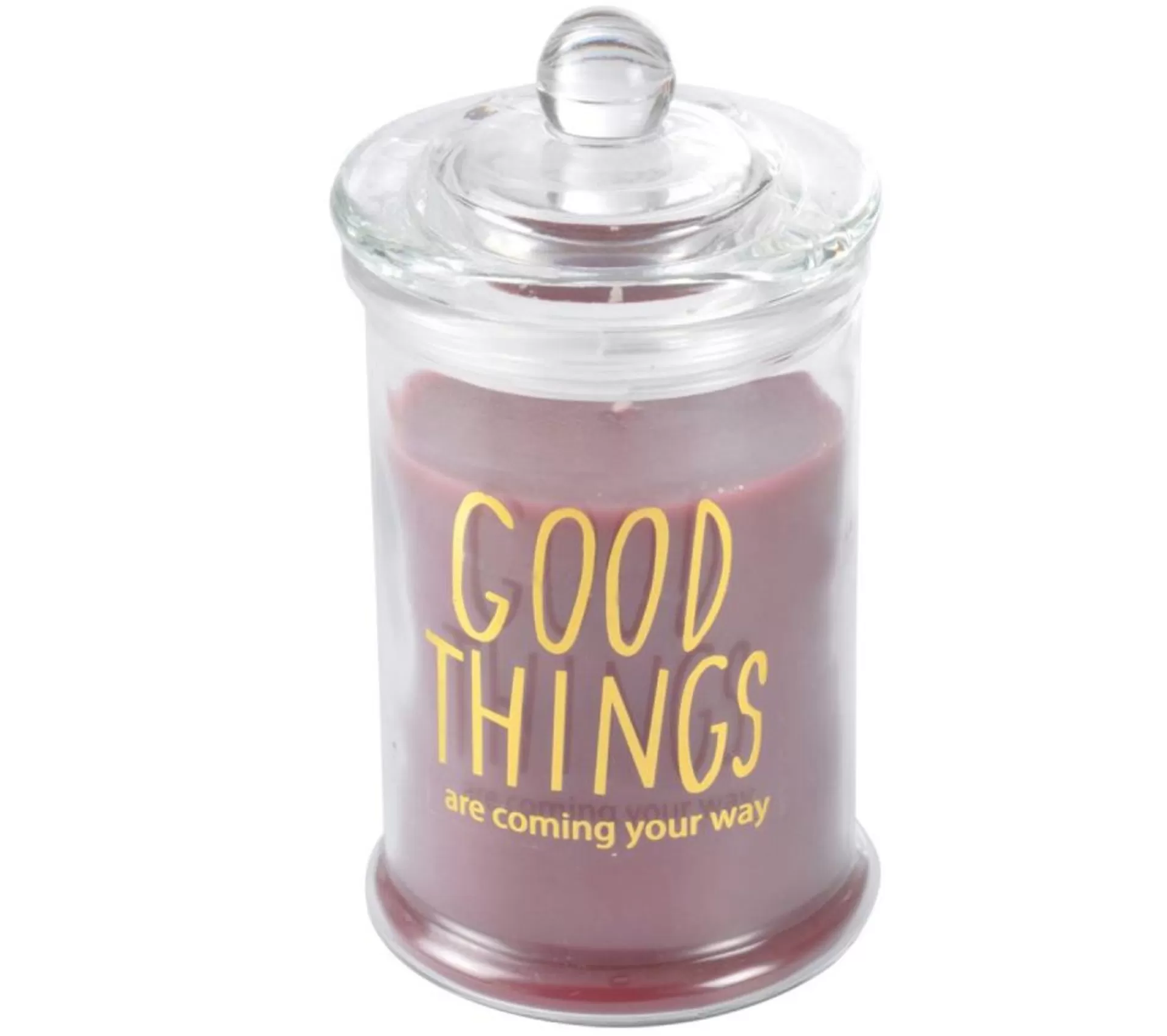 Hot * Bougie Parfumee Bocal "Winter Blush" 14Cm Rouge