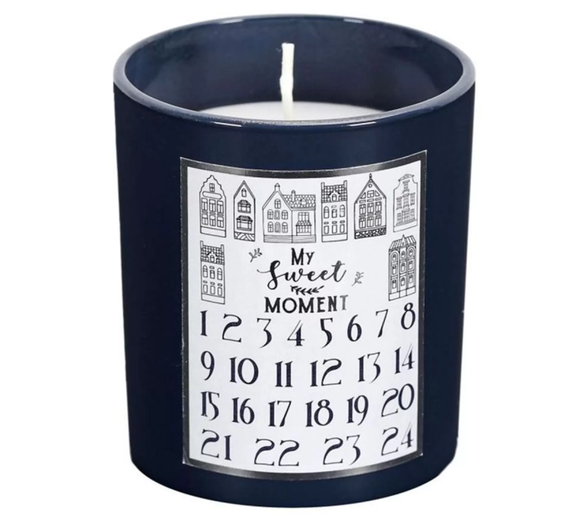 Hot * Bougie Parfumee "Calendrier De L'Avent" 8Cm Bois De Cedre