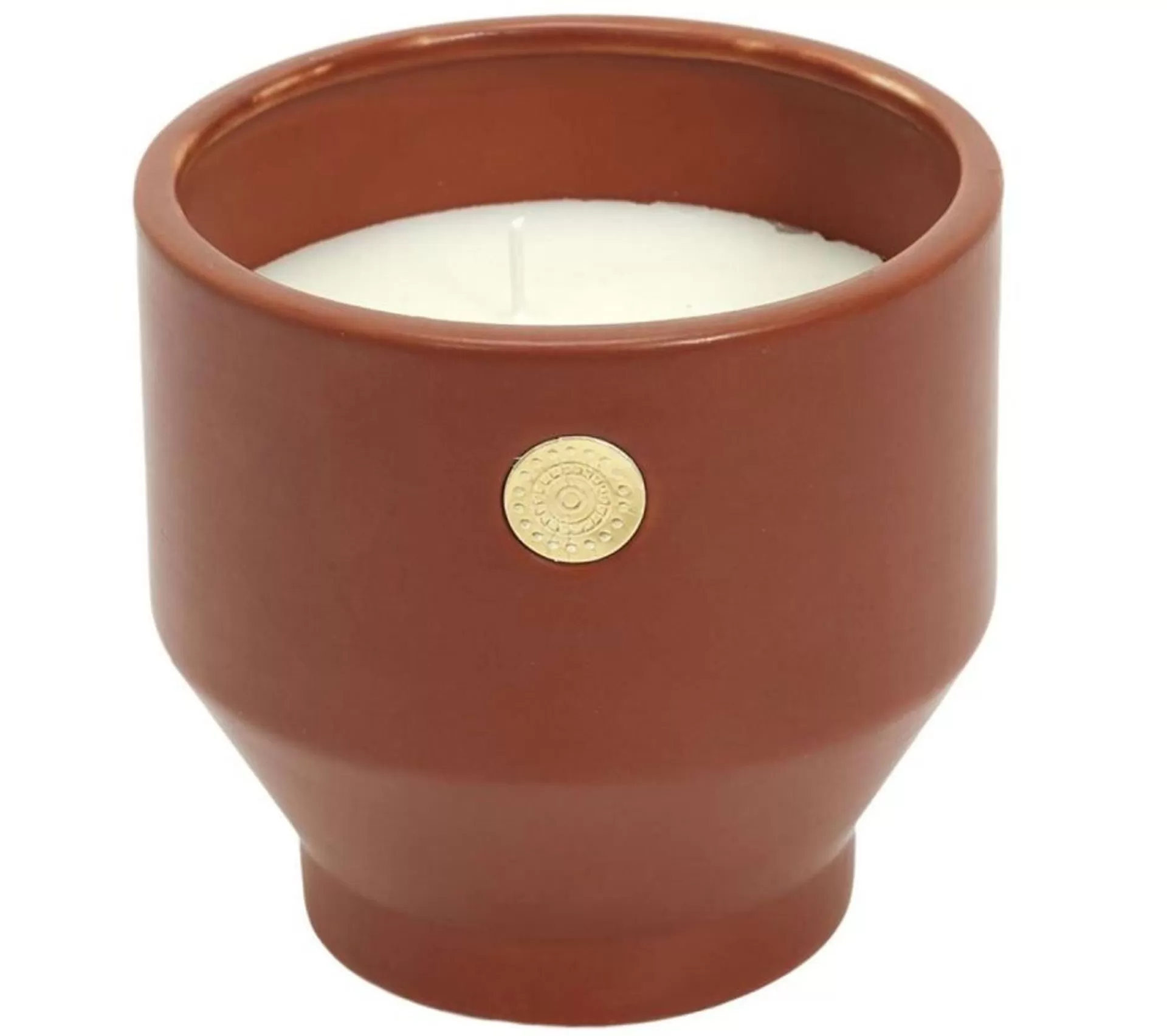 Hot * Bougie Parfumee Ciment "Medaillon" 12Cm Pivoine