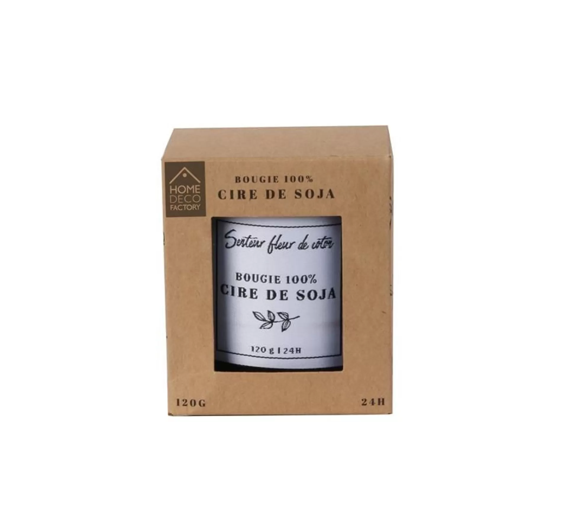 Flash Sale * Bougie Parfumee "Cire De Soja" 8Cm Fleur De Coton