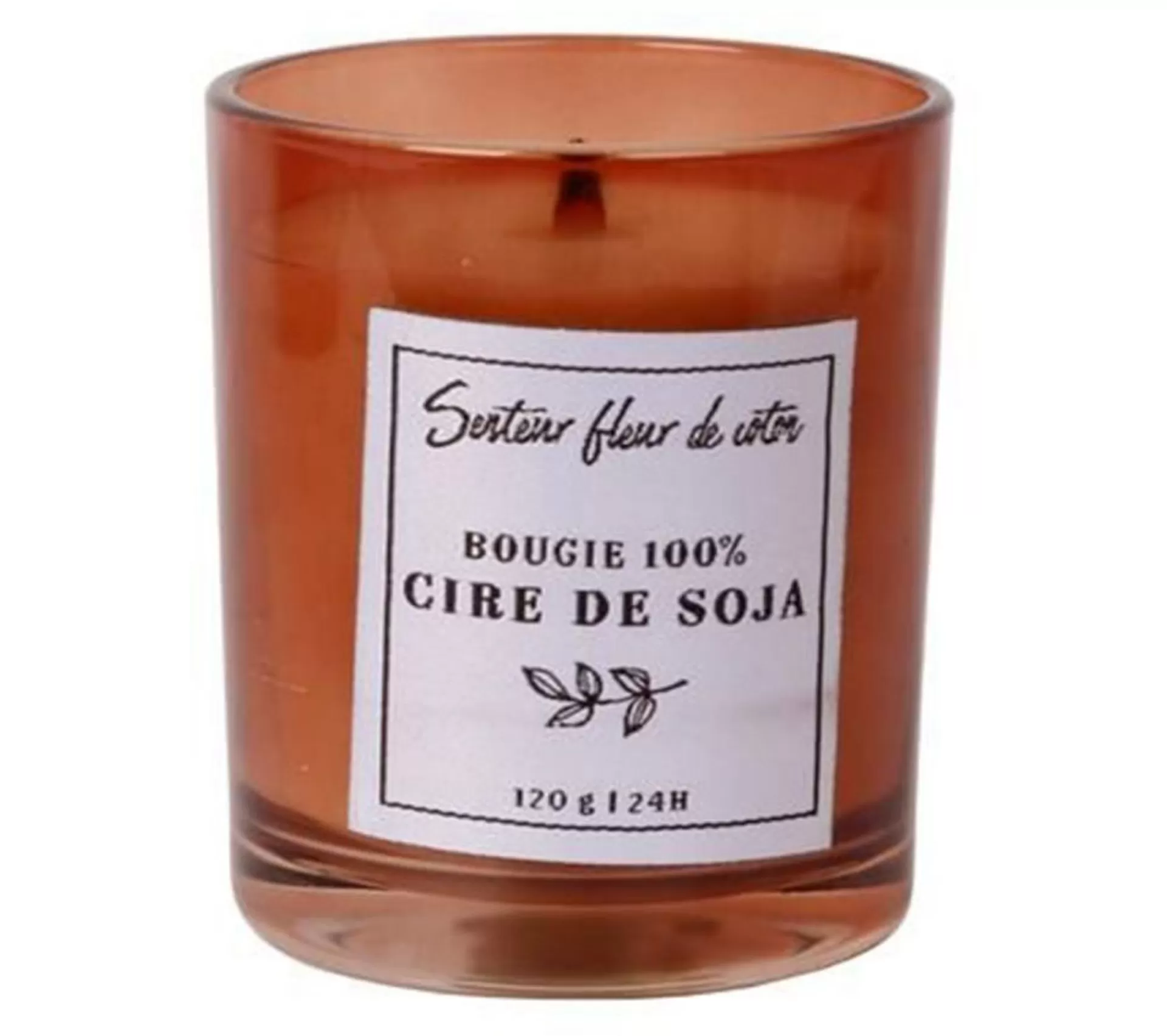 Flash Sale * Bougie Parfumee "Cire De Soja" 8Cm Fleur De Coton
