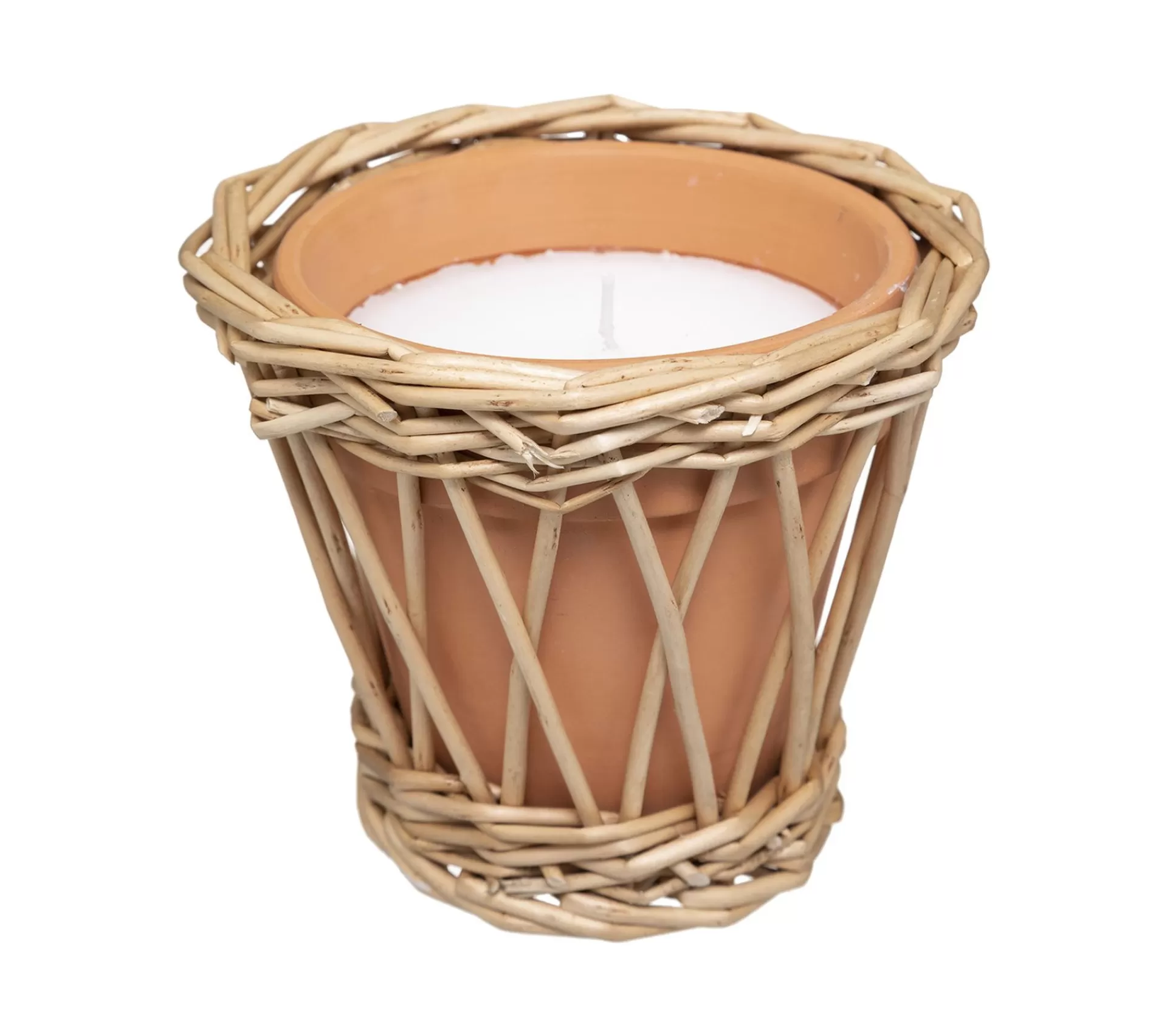 Clearance * Bougie Parfumee En Rotin "Carmen" 120G Citronnelle