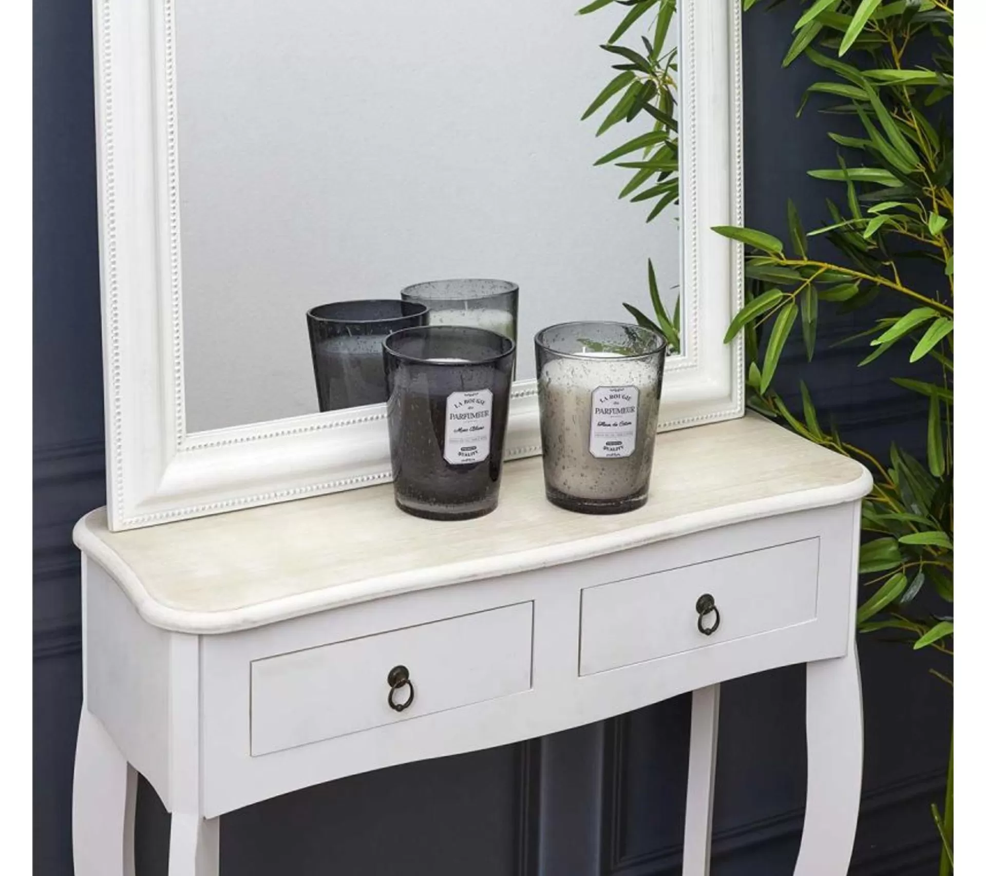 Flash Sale * Bougie Parfumee En Verre "Bulle" 16Cm Fleur De Coton