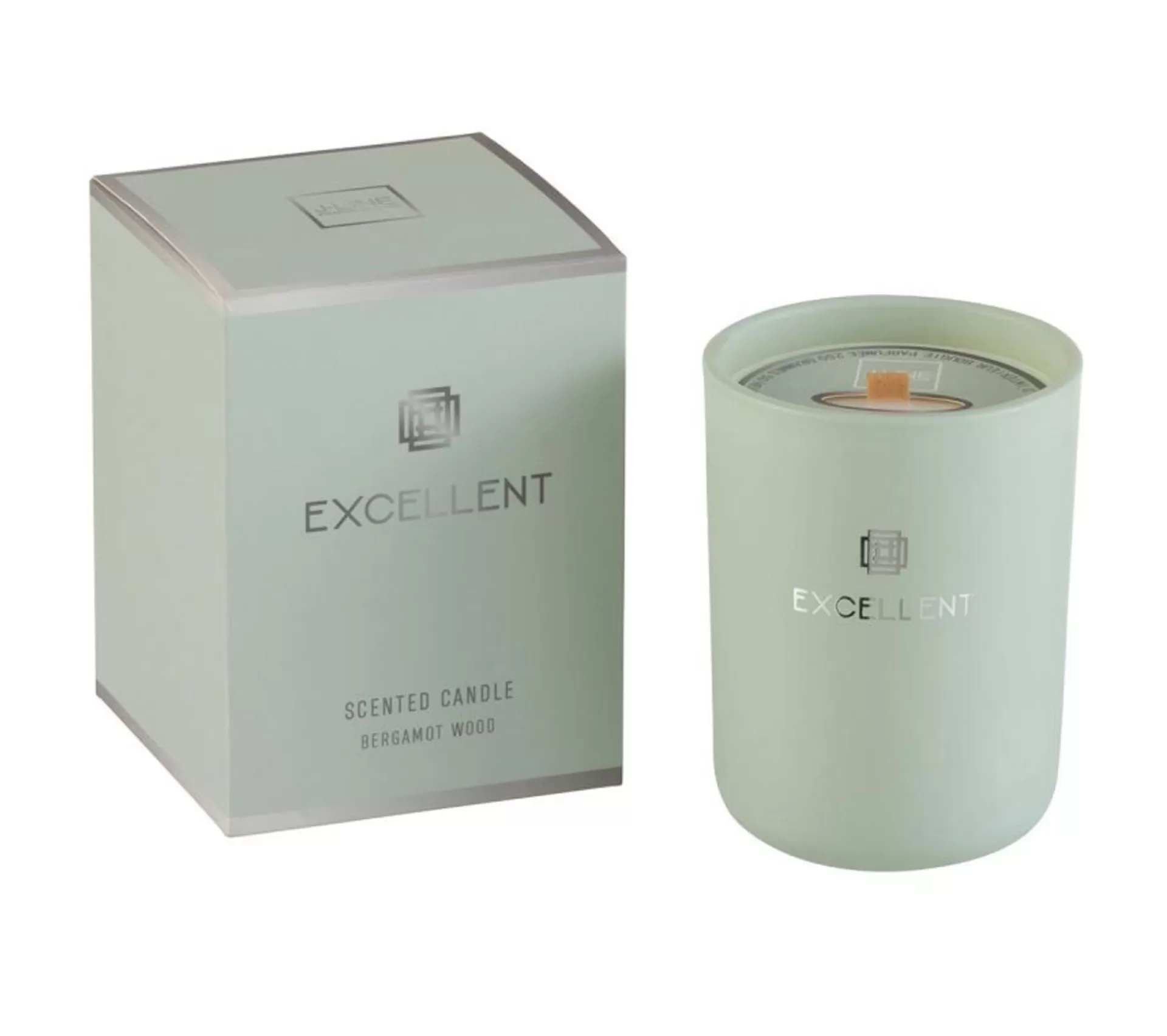 Flash Sale * Bougie Parfumee En Verre "Excellent" 12Cm Bergamot Wood Vert
