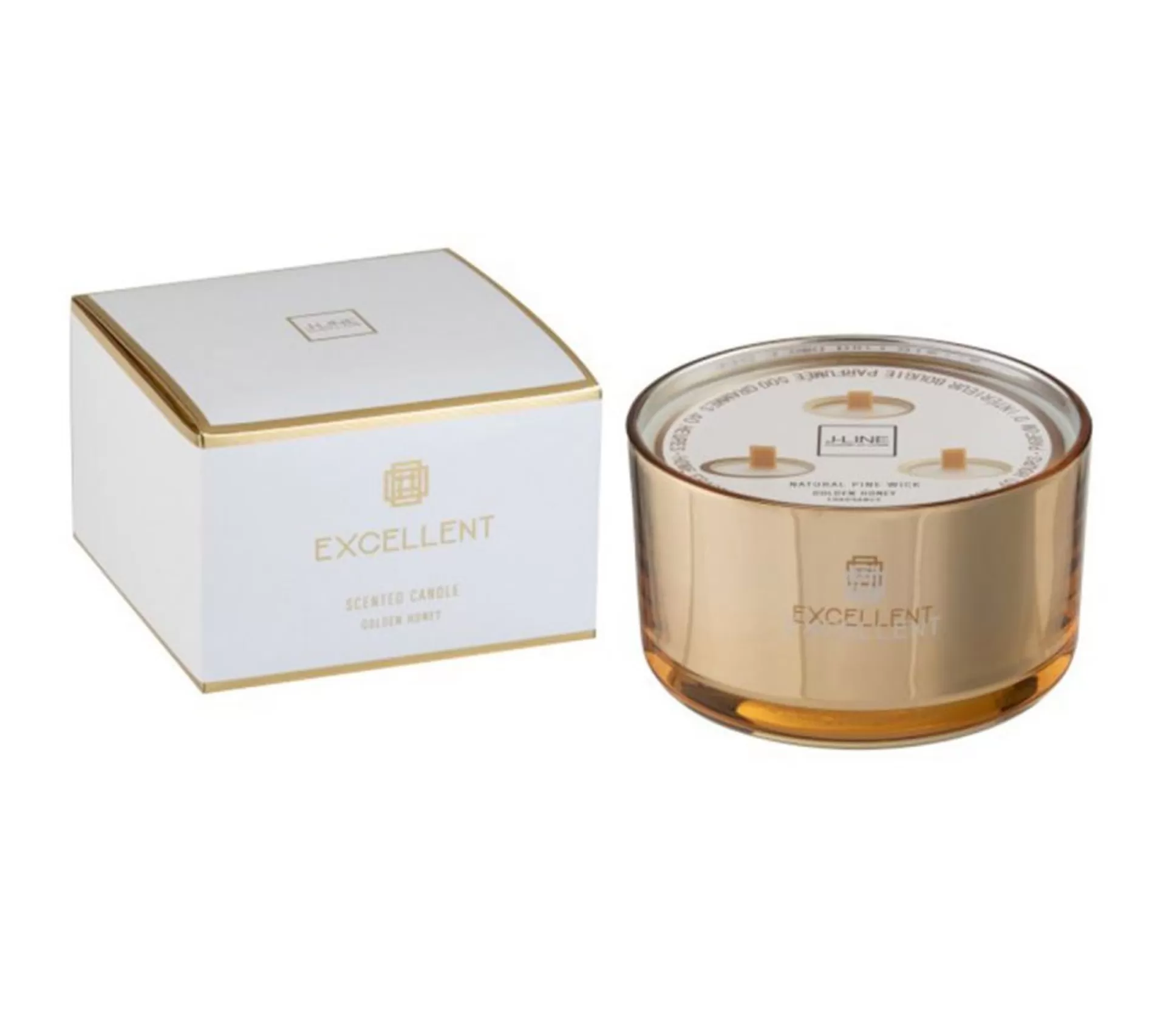 Discount * Bougie Parfumee En Verre "Excellent" 13Cm Golden Honey