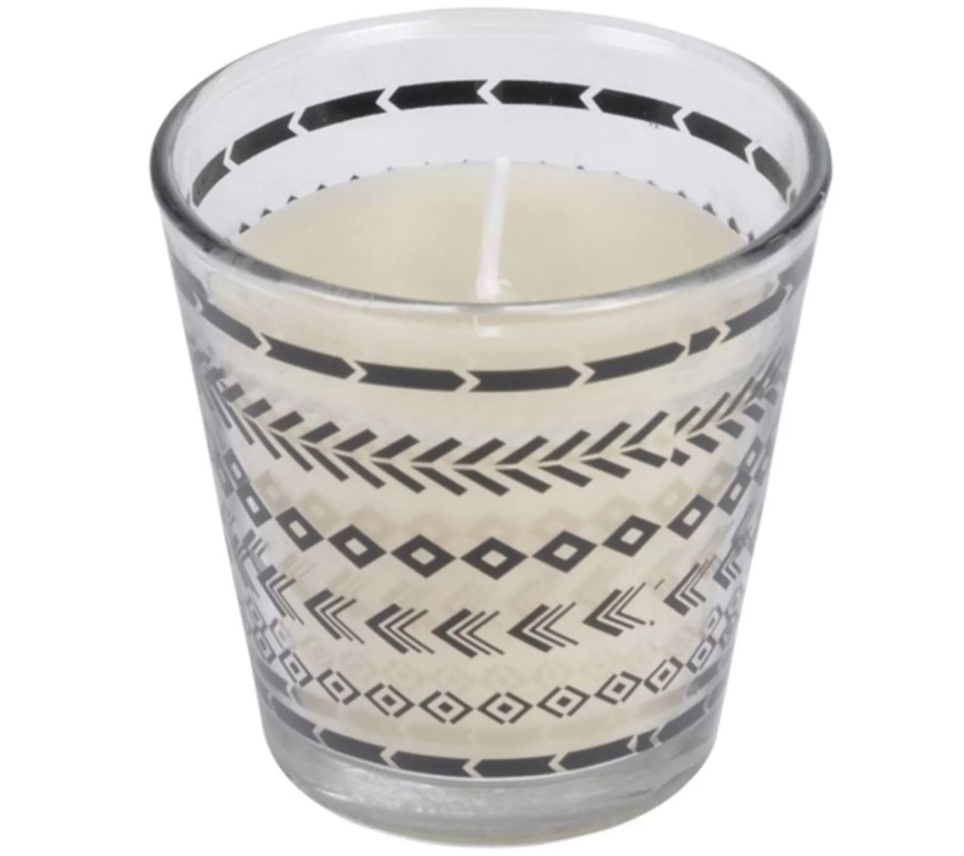 New * Bougie Parfumee Tonka "Ethnic Folk" 6Cm Blanc