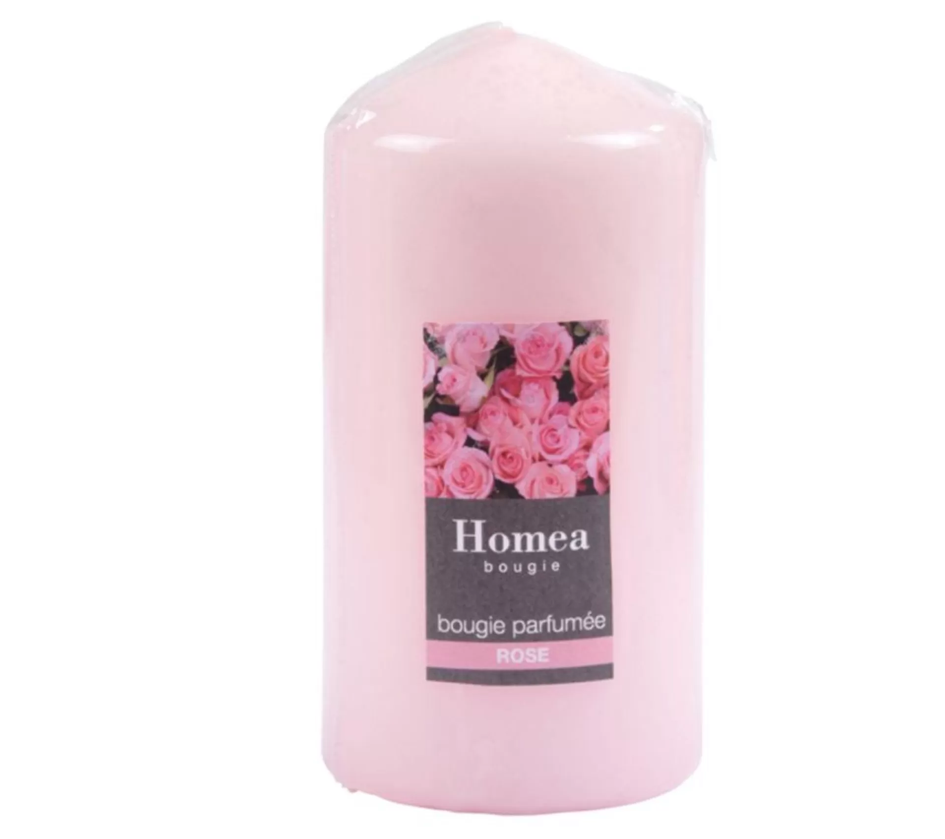 New * Bougie Pilier Design "Essentiel" 11Cm Rose