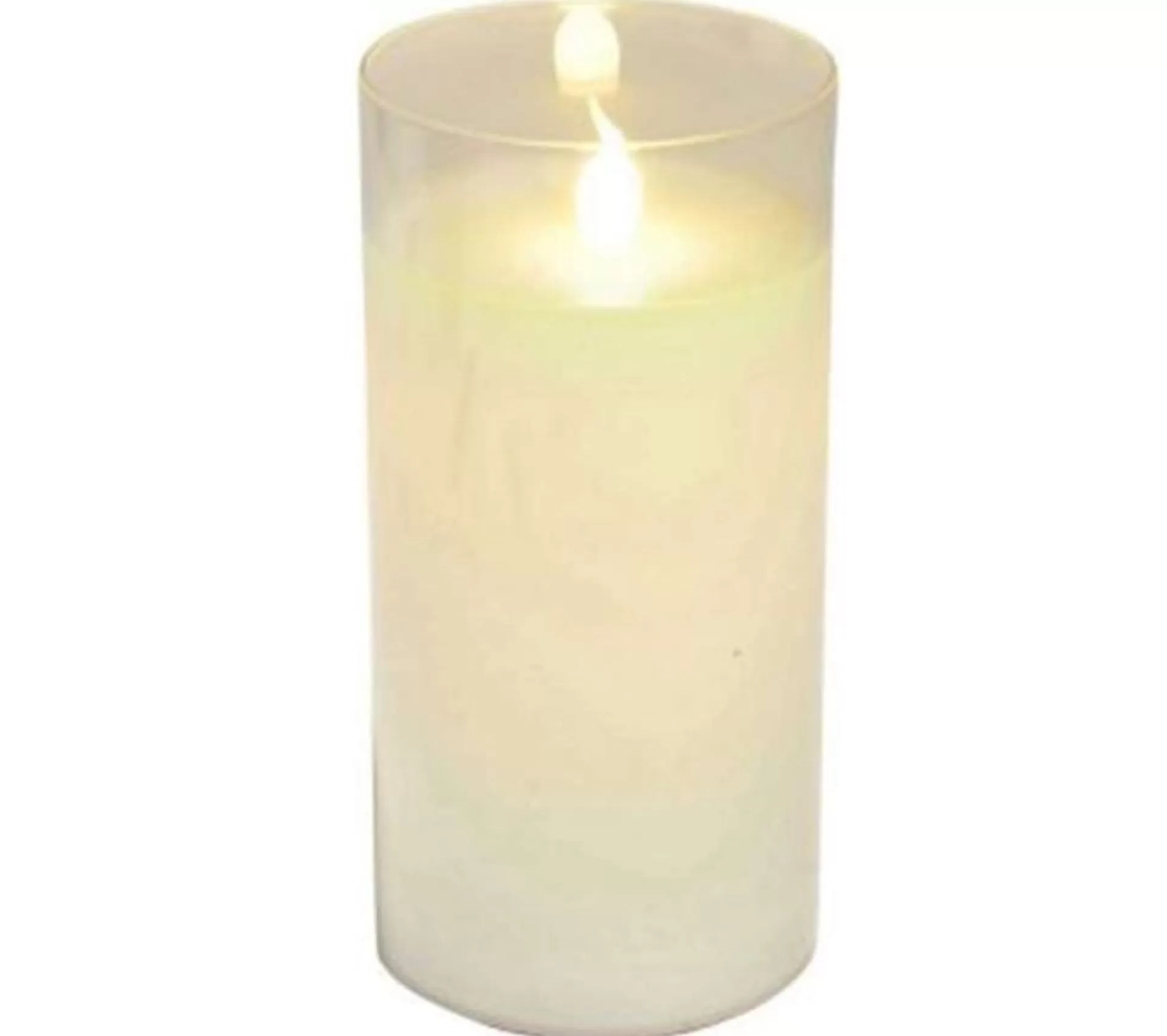 Online * Bougie Ronde Led "Verrine" 15Cm Blanc