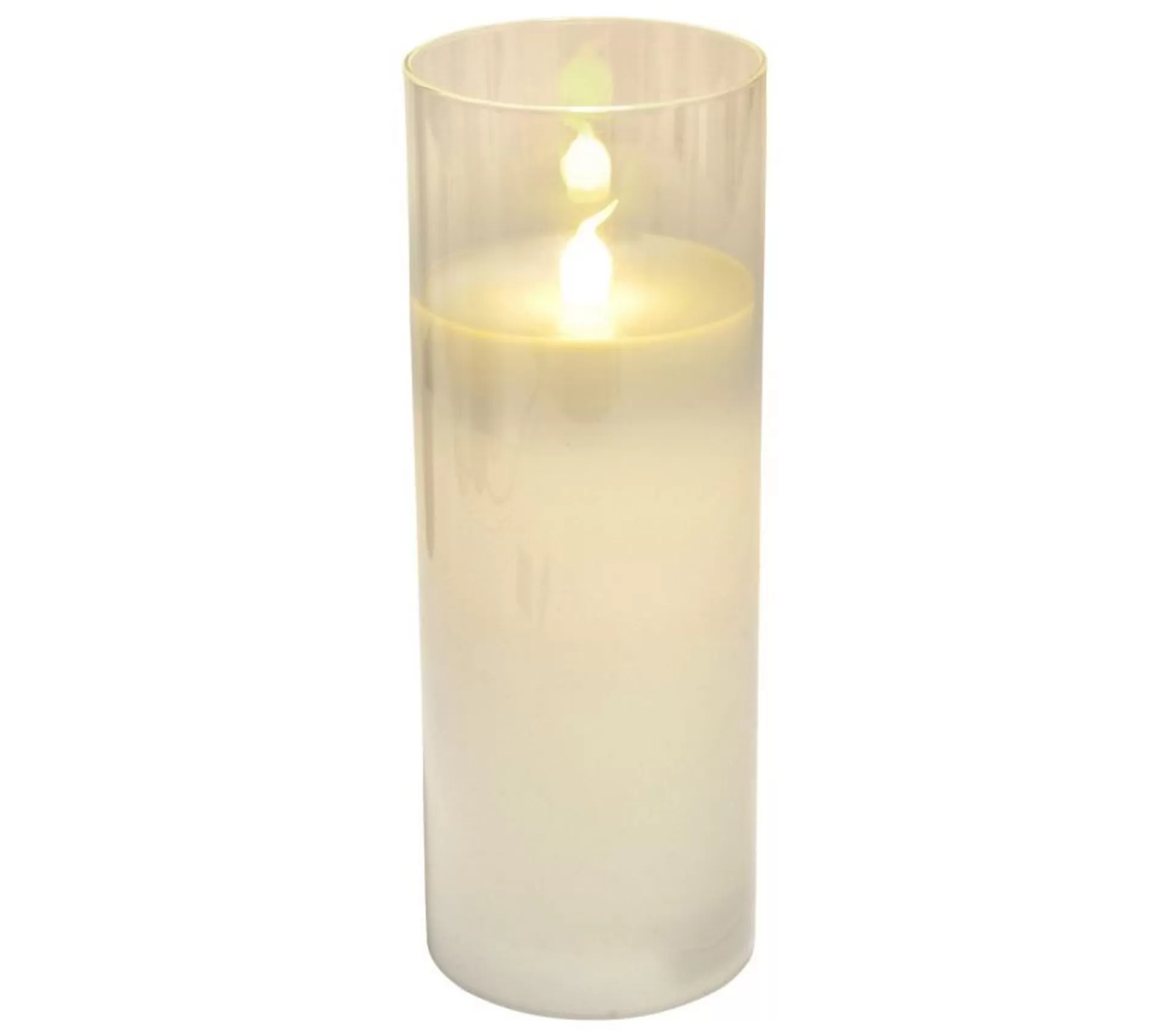 Online * Bougie Ronde Led "Verrine" 20Cm Blanc