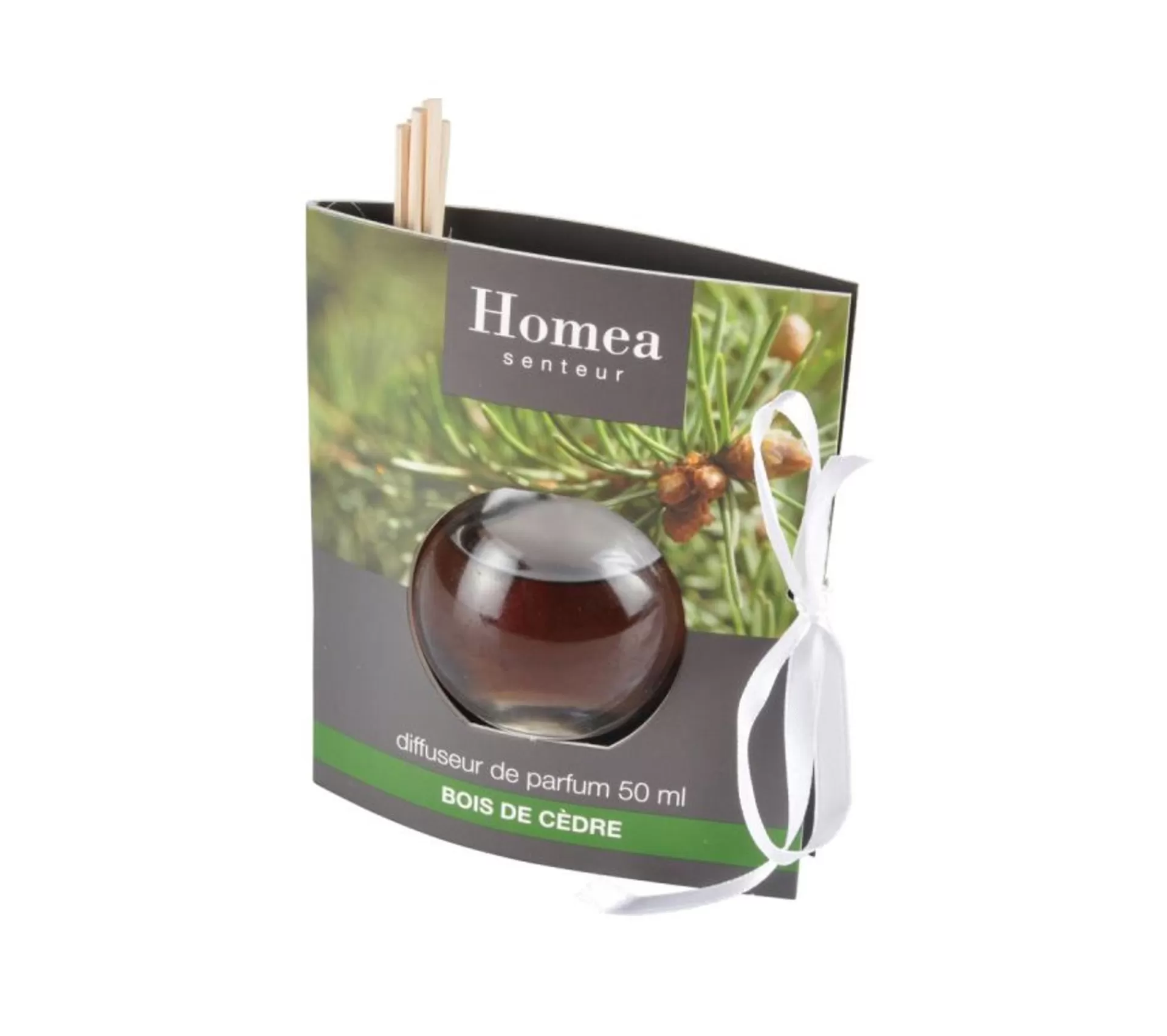 New * Diffuseur De Parfum "Boule" 50Ml Bois De Cedre