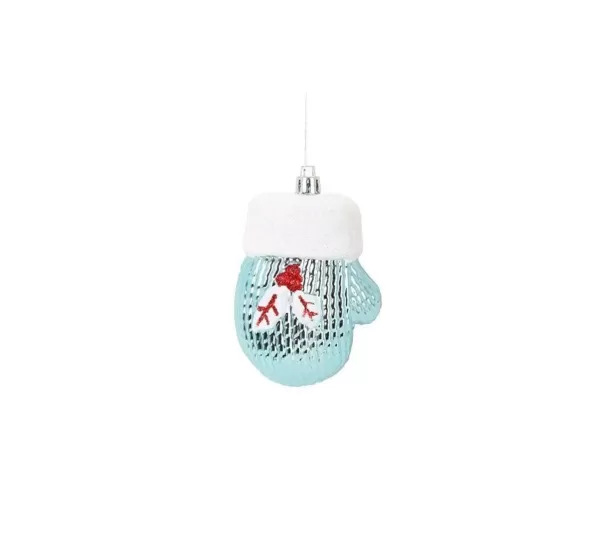 DOUCEUR D'INTERIEUR Guirlande Et Boule De Sapin^Douceur D'Interieur 2 Suspensions Gant De Noël Bleu