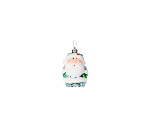 DOUCEUR D'INTERIEUR Guirlande Et Boule De Sapin^Douceur D'Interieur 2 Suspensions Pere Noël Bleu