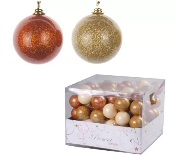 DOUCEUR D'INTERIEUR Guirlande Et Boule De Sapin^Douceur D'Interieur 3 Boules De Noël Or