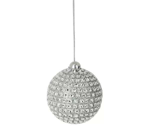 DOUCEUR D'INTERIEUR Guirlande Et Boule De Sapin^Douceur D'Interieur 6 Boules Argente Strass De Noël