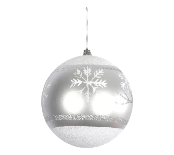 DOUCEUR D'INTERIEUR Guirlande Et Boule De Sapin^Douceur D'Interieur Boule De Noël Argent Flocon