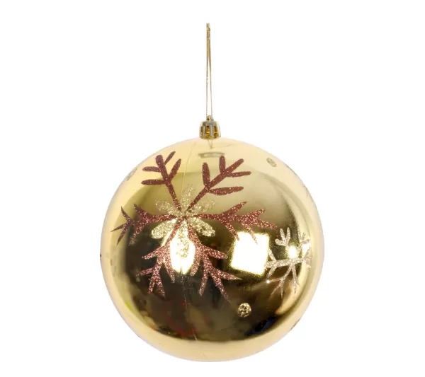 DOUCEUR D'INTERIEUR Guirlande Et Boule De Sapin^Douceur D'Interieur Boule De Noël Or Flocon