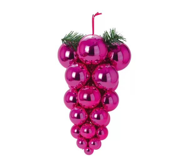 DOUCEUR D'INTERIEUR Guirlande Et Boule De Sapin^Douceur D'Interieur Grappe De 21 Boules Rose