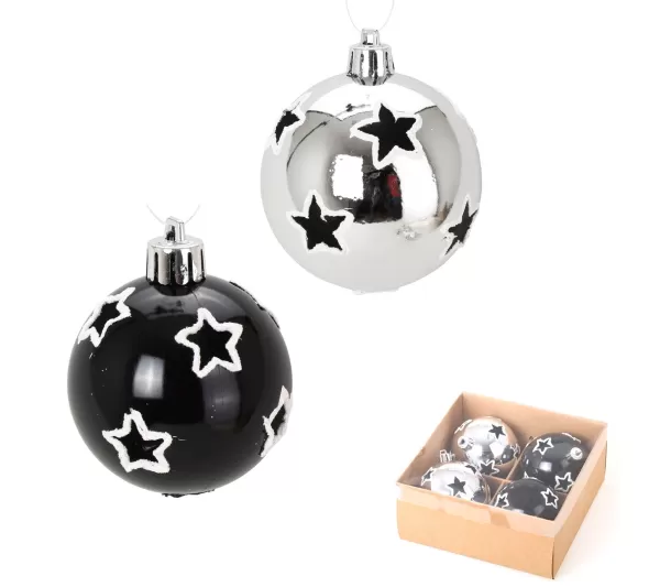 DOUCEUR D'INTERIEUR Guirlande Et Boule De Sapin^Douceur D'Interieur Set De 4 Boules De Noël Shiny