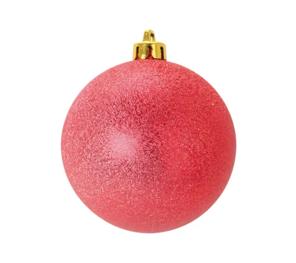 DOUCEUR D'INTERIEUR Guirlande Et Boule De Sapin^Douceur D'Interieur Set De 4 Boules Rouge 8 Cm