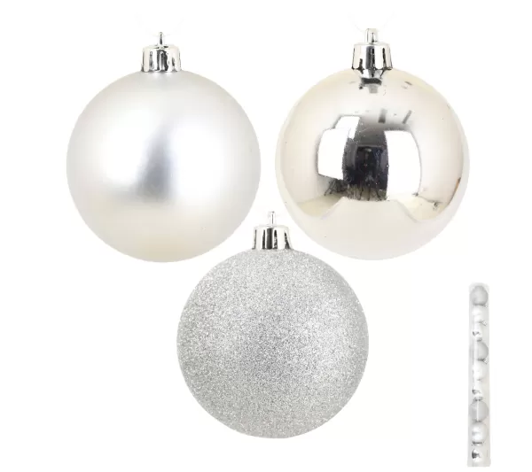 DOUCEUR D'INTERIEUR Guirlande Et Boule De Sapin^Douceur D'Interieur Set De 9 Boules Argent