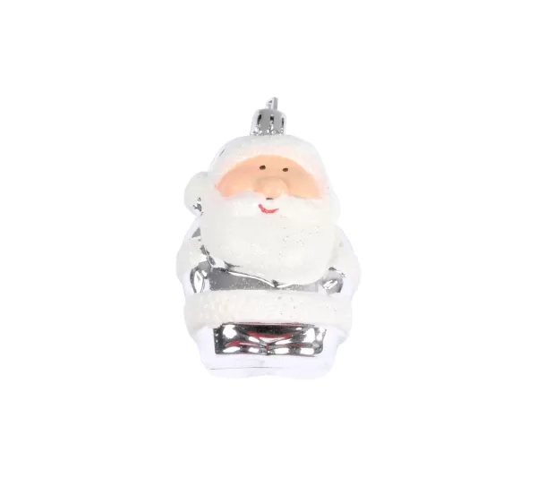 DOUCEUR D'INTERIEUR Guirlande Et Boule De Sapin^Douceur D'Interieur Suspension Pere Noël Argent