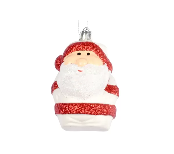 DOUCEUR D'INTERIEUR Guirlande Et Boule De Sapin^Douceur D'Interieur Suspension Pere Noël Blanc