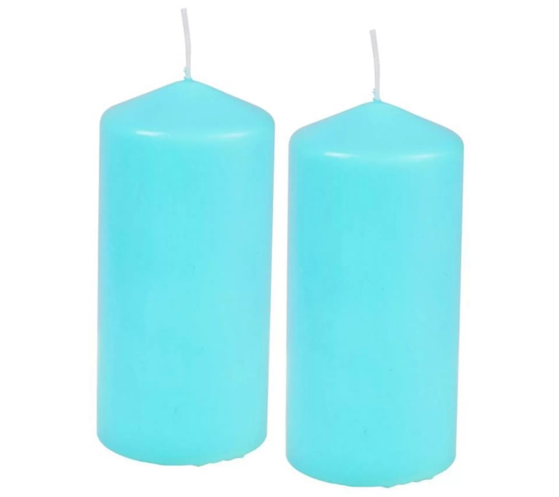 Online * Lot De 2 Bougies Pilier "Essentiel" 10Cm Bleu