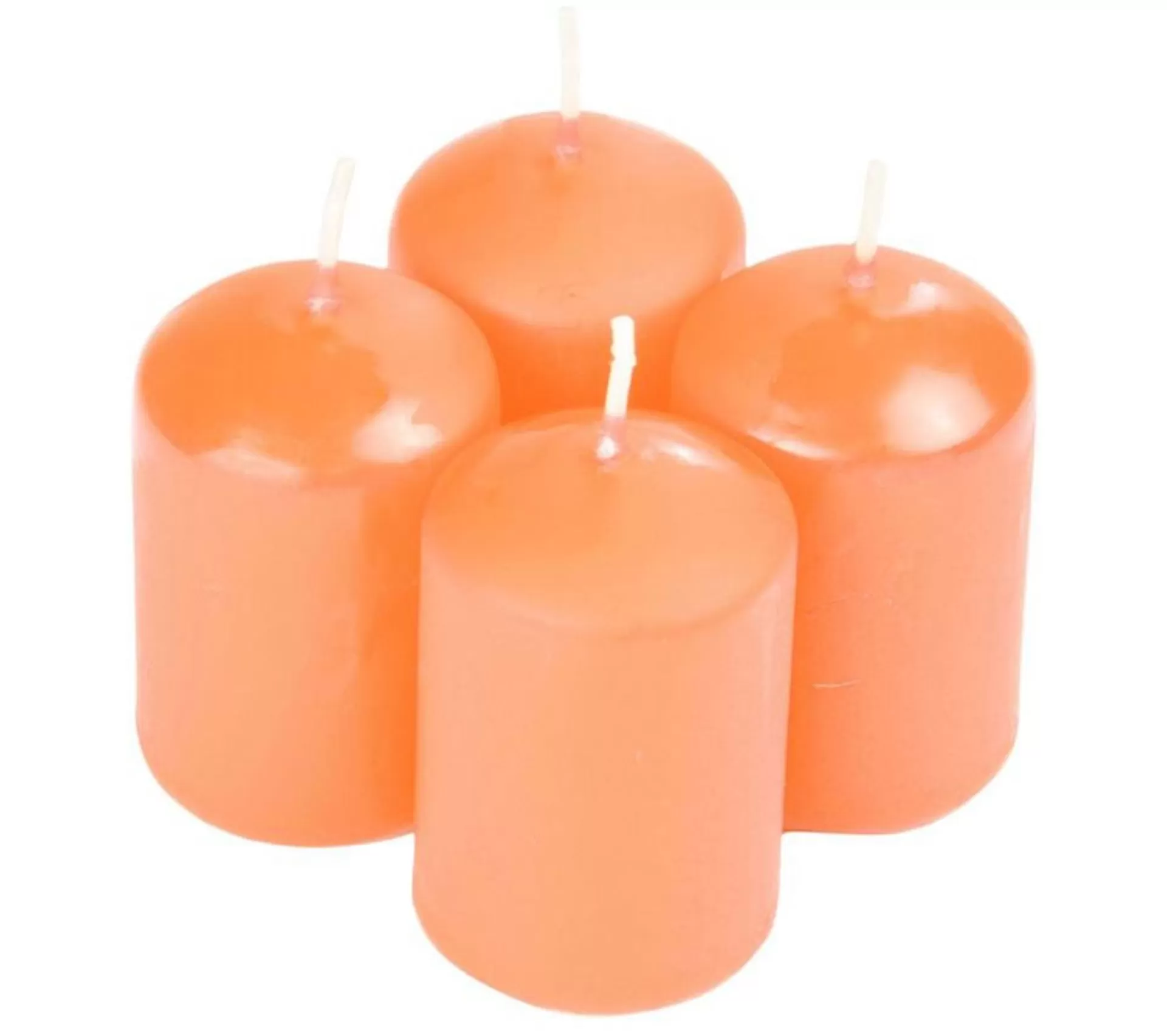 Fashion * Lot De 4 Bougies Parfumees "Essentiel" 6Cm Mangue