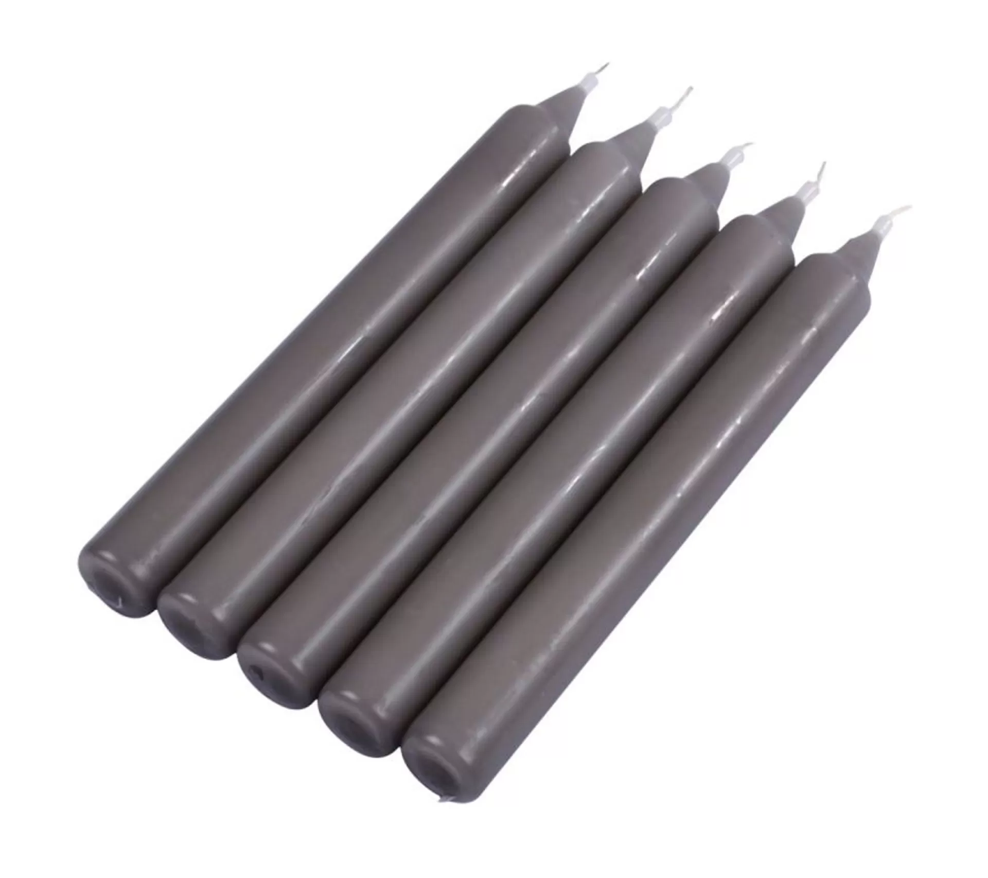 Online * Lot De 5 Bougies Chandelier "Essentiel" 19Cm Gris Fonce