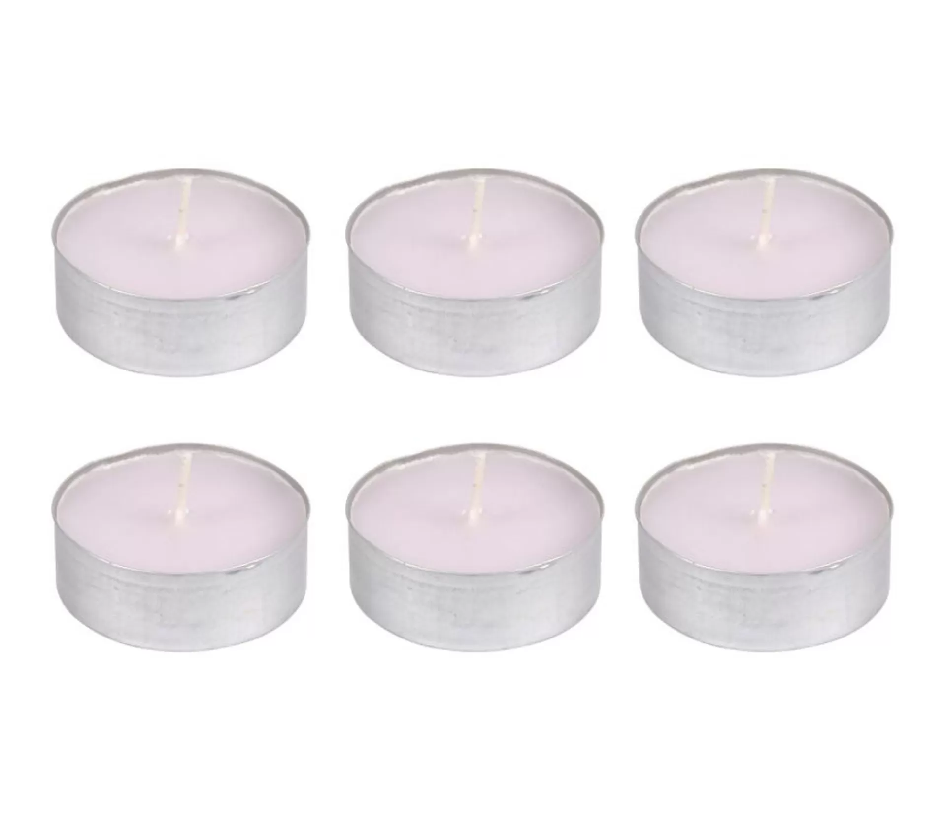 Flash Sale * Lot De 6 Bougies Chauffe-Plat "Essentiel" 5,5Cm Rose