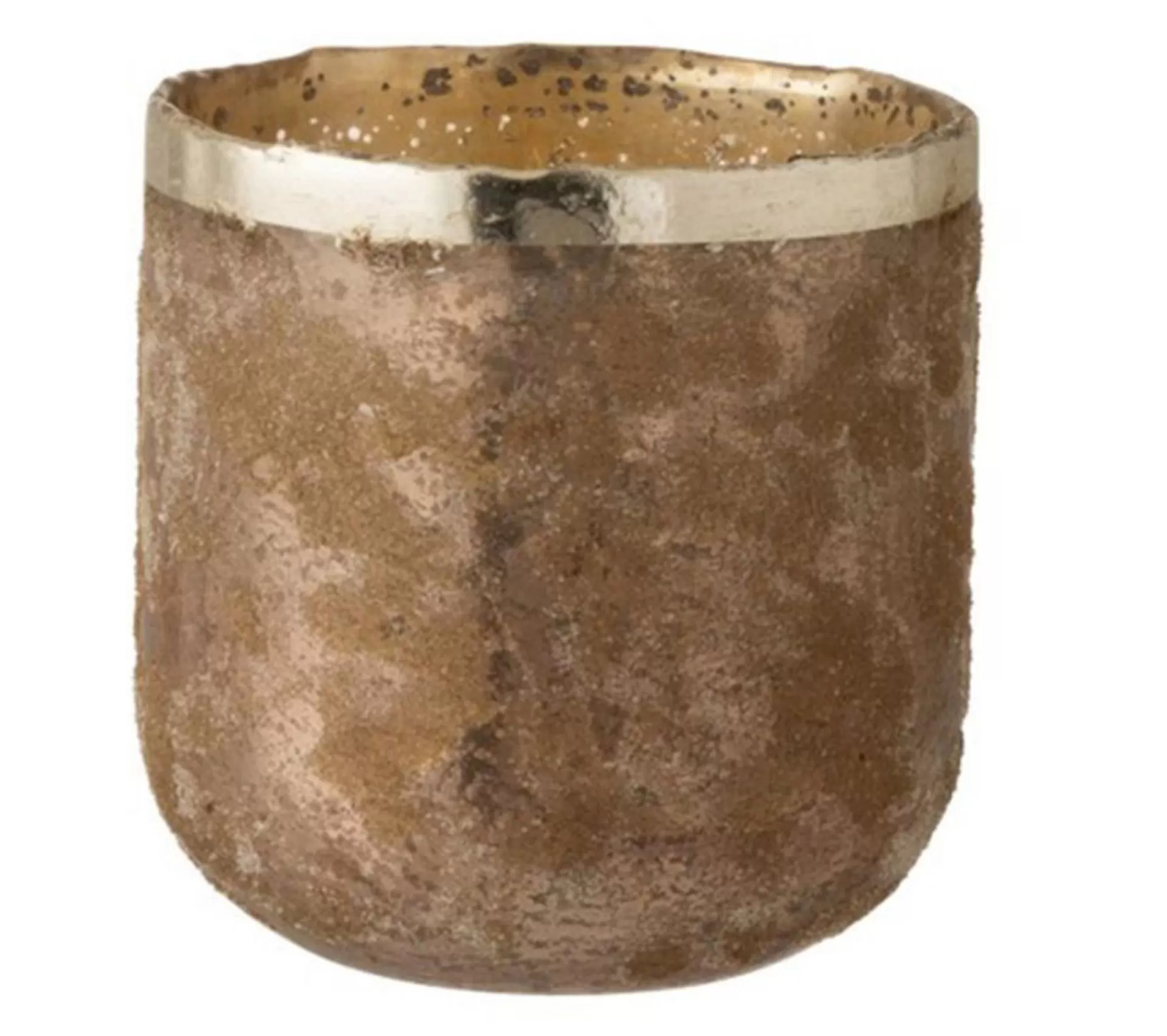 Flash Sale * Photophore Déco En Verre "Frosty" 18Cm Rose