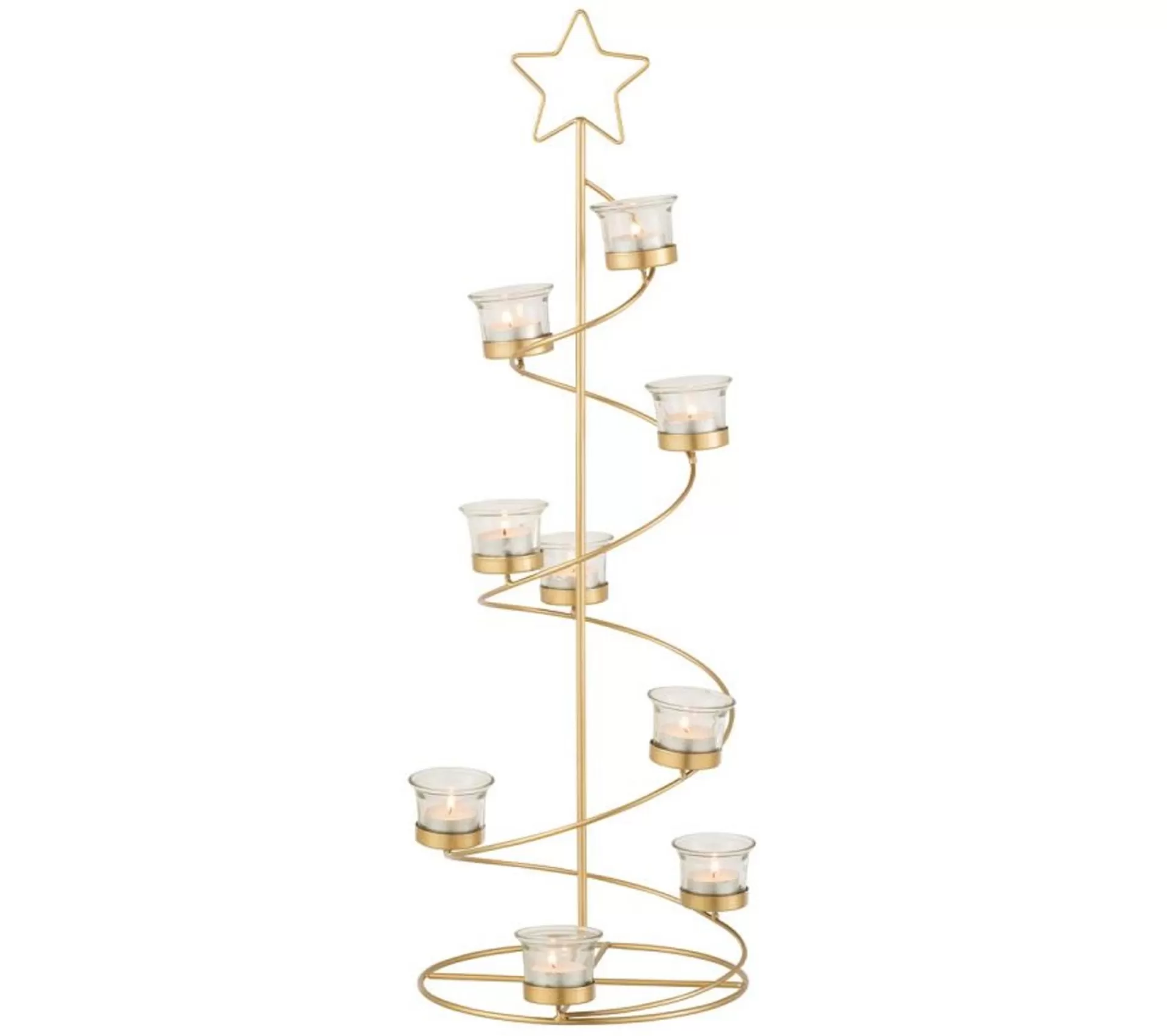 Discount * Photophore Design "Arbre Spirale" 70Cm Or