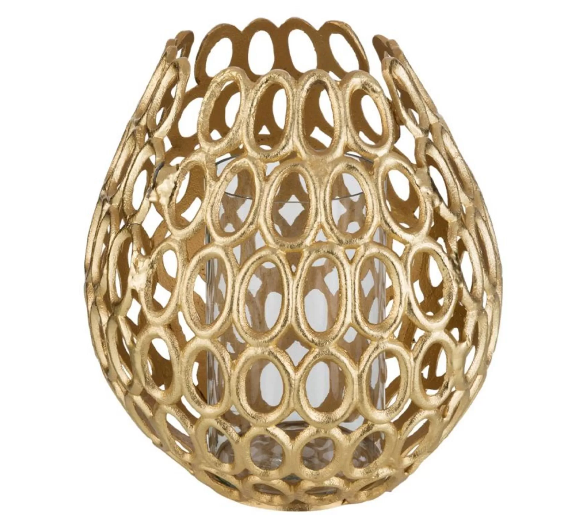 Discount * Photophore Design Cercles "Evano" 33Cm Or