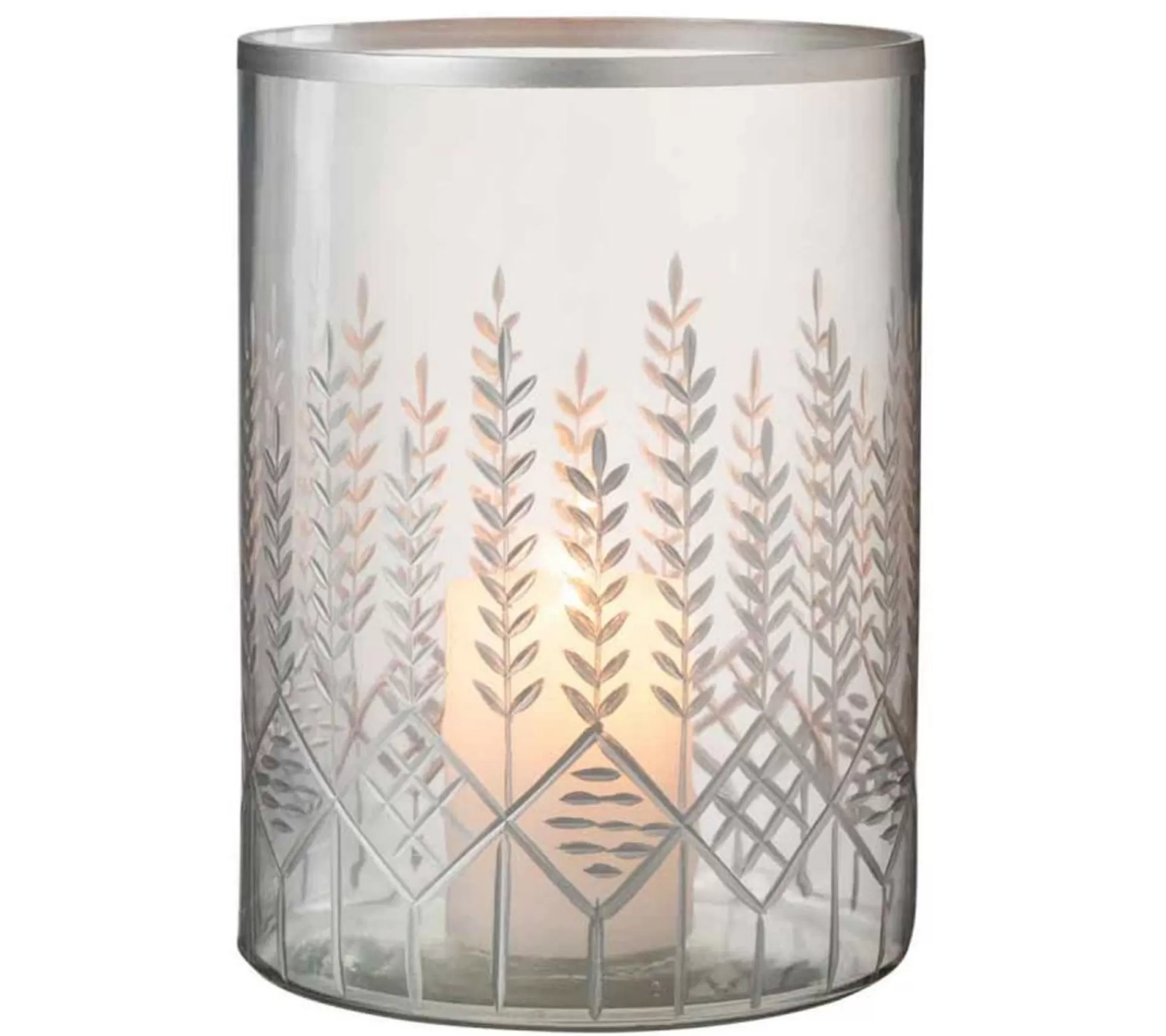 Clearance * Photophore Design En Verre "Chloe" 26Cm Transparent