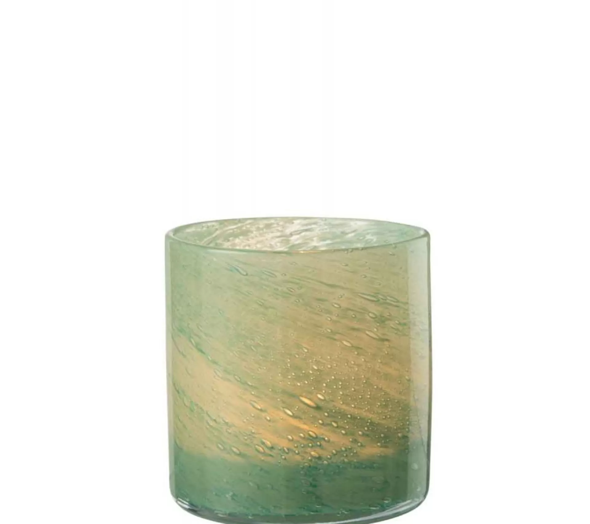 Hot * Photophore Design En Verre "Jade" 12Cm Vert