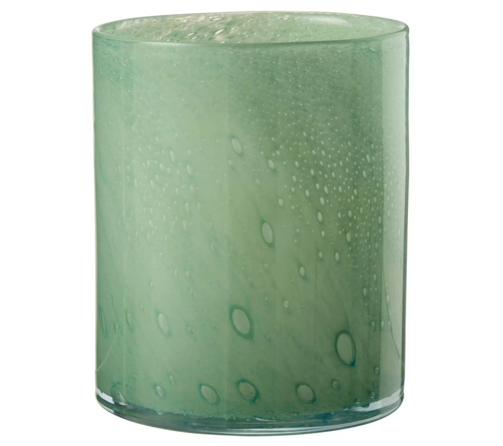 Fashion * Photophore Design En Verre "Jade" 18Cm Vert