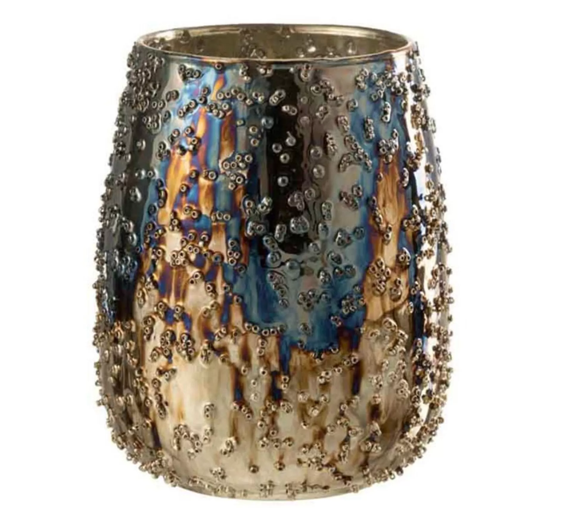 Flash Sale * Photophore Design En Verre "Lise" 16Cm Marron
