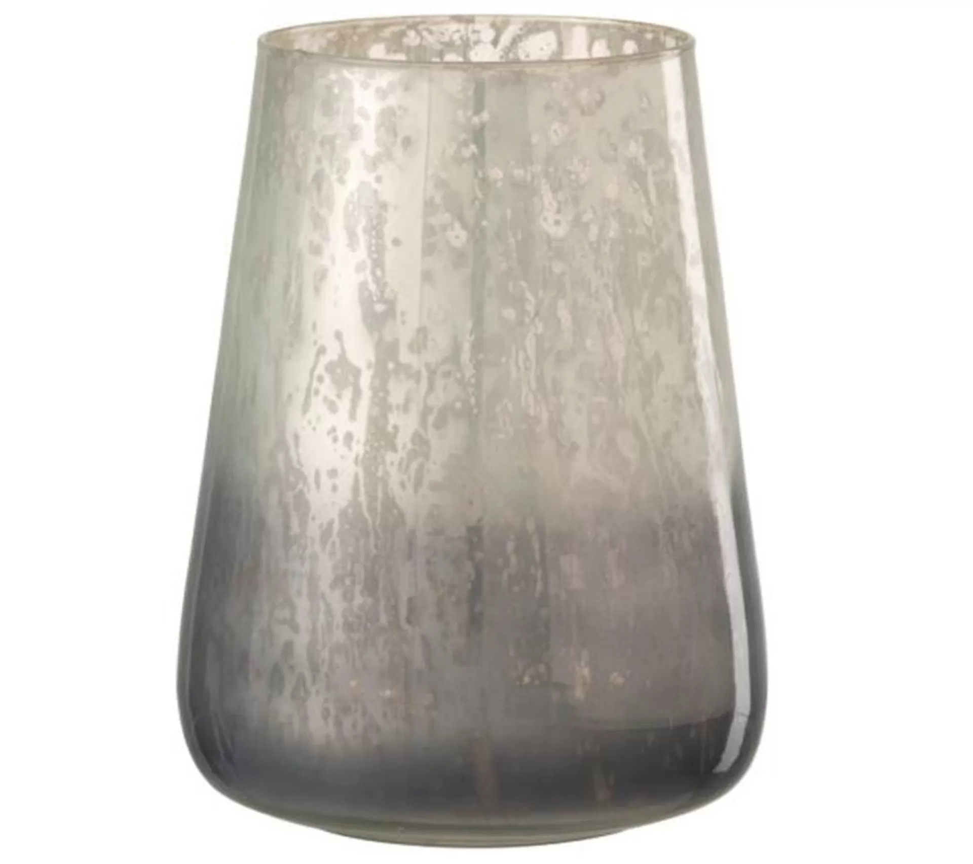 Discount * Photophore Design En Verre "Milky" 23Cm Gris