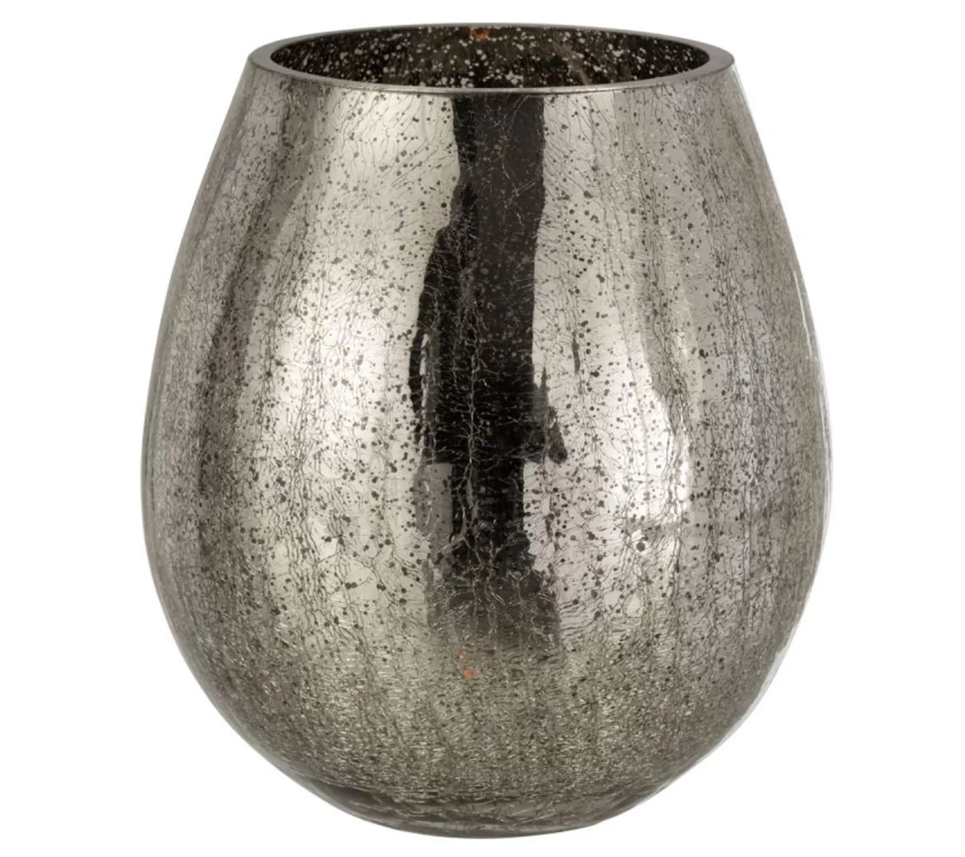 Discount * Photophore Design "Oeuf Craquele" 21Cm Gris